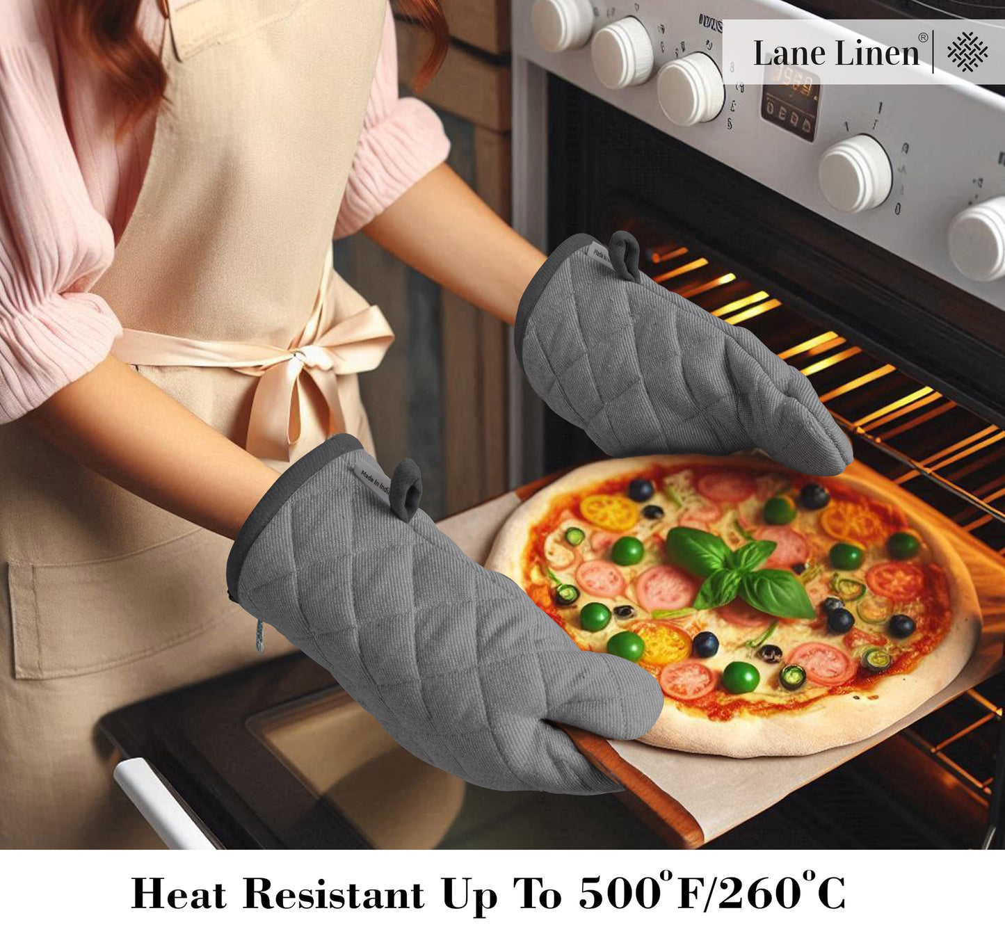 20 Pc Kitchen Towels Set, 350 Degree Heat Resistant, 100% Cotton