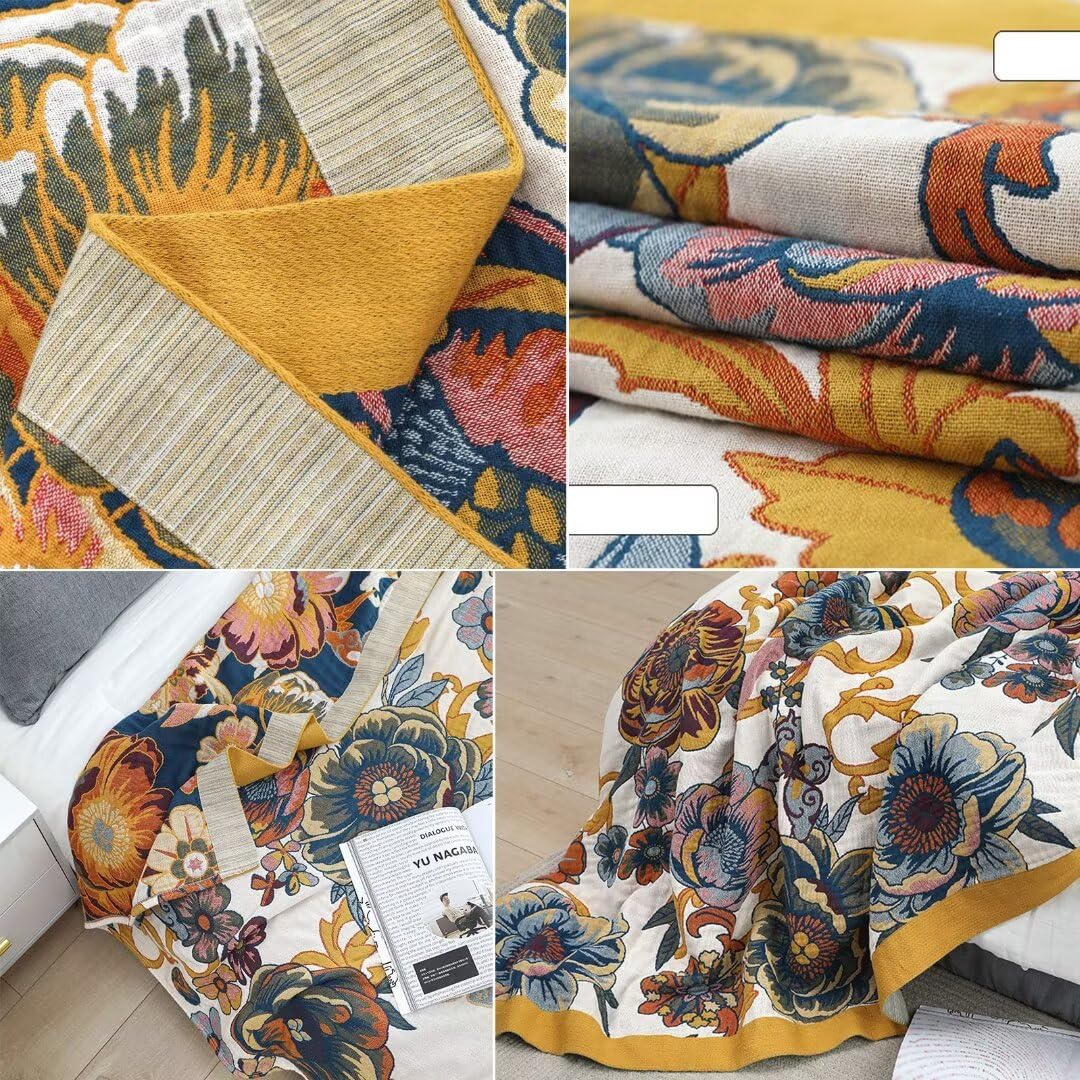 Boho 100% Soft Cozy Cotton Quilt