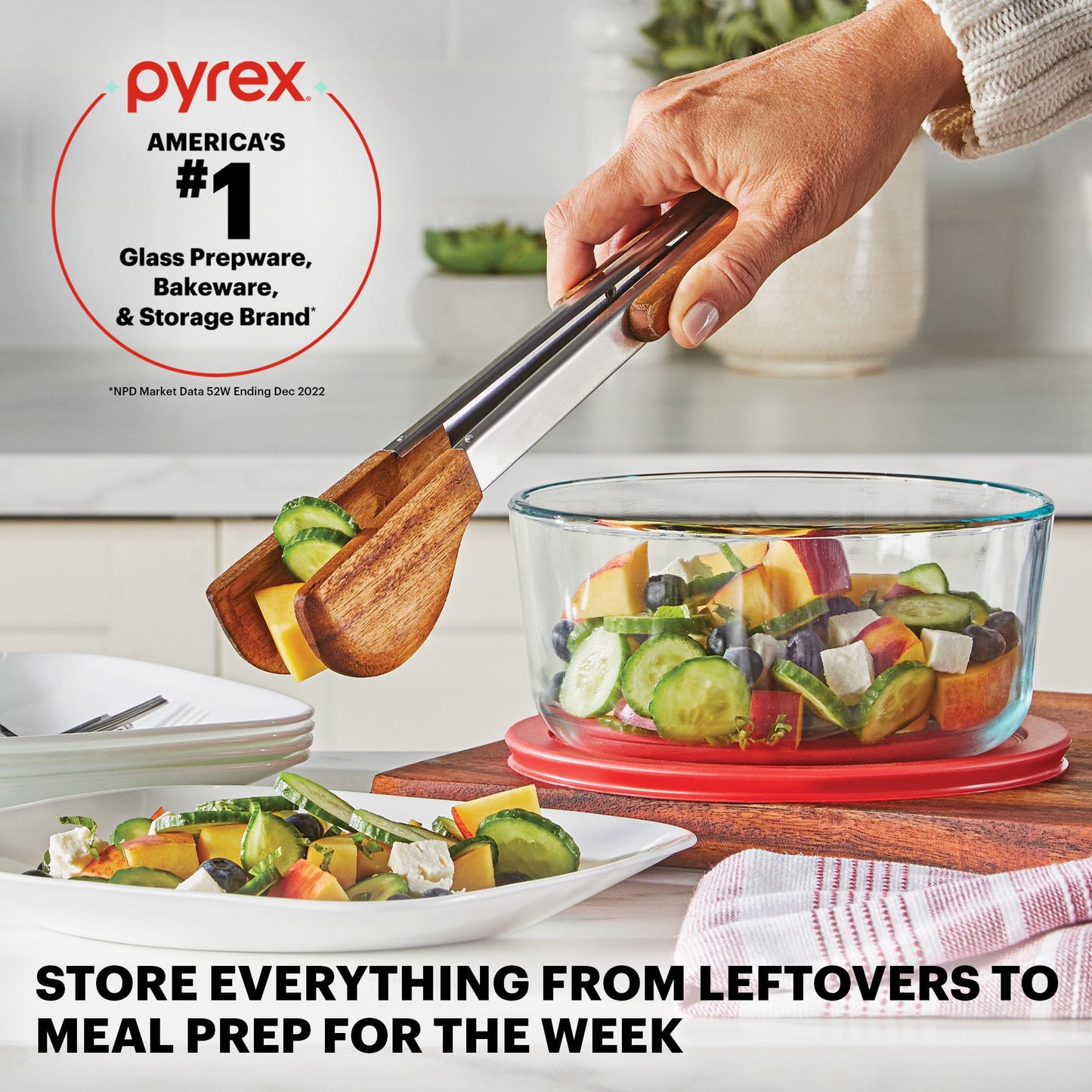 Pyrex Glass Food Storage Set, BPA-Free, Dishwasher & Microwave Safe