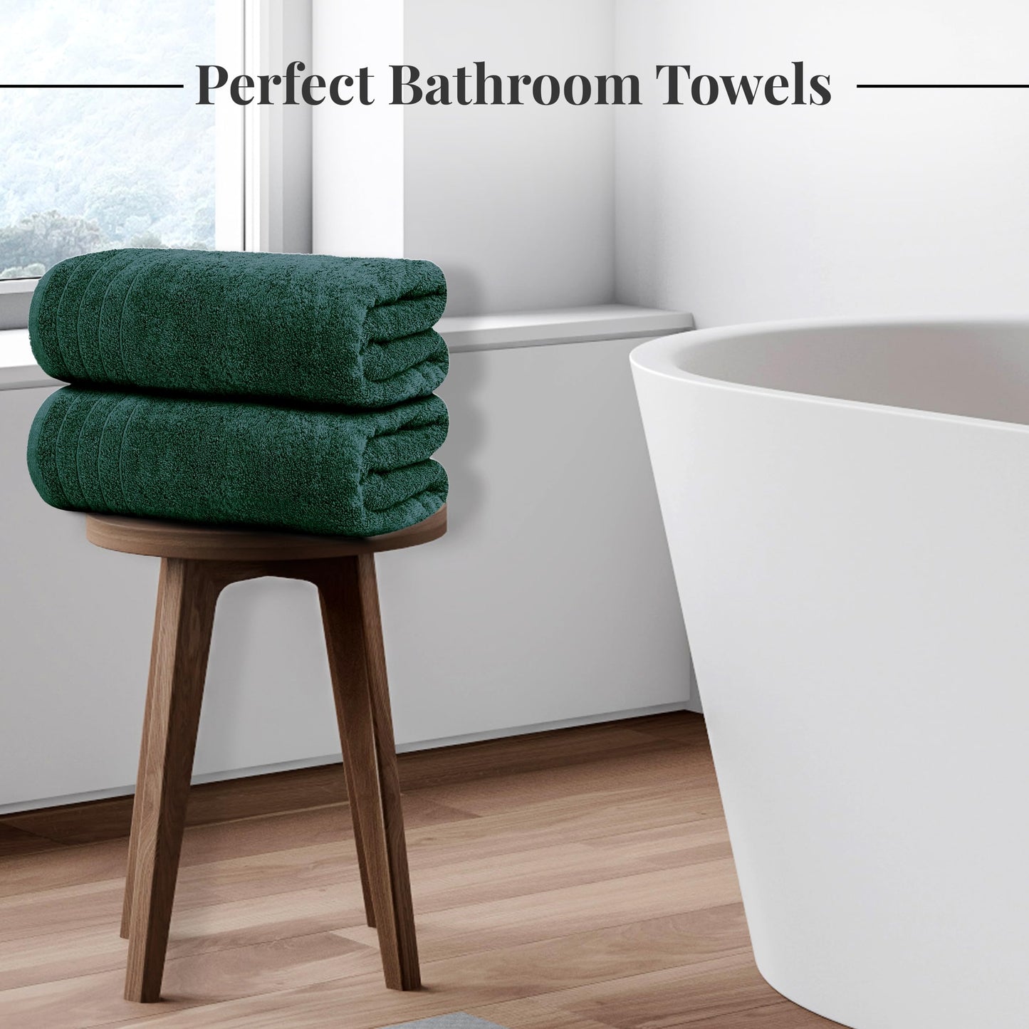 100% Cotton, Lighter Weight Towels Perfect for Bathroom, Assorted Colors & Sizes