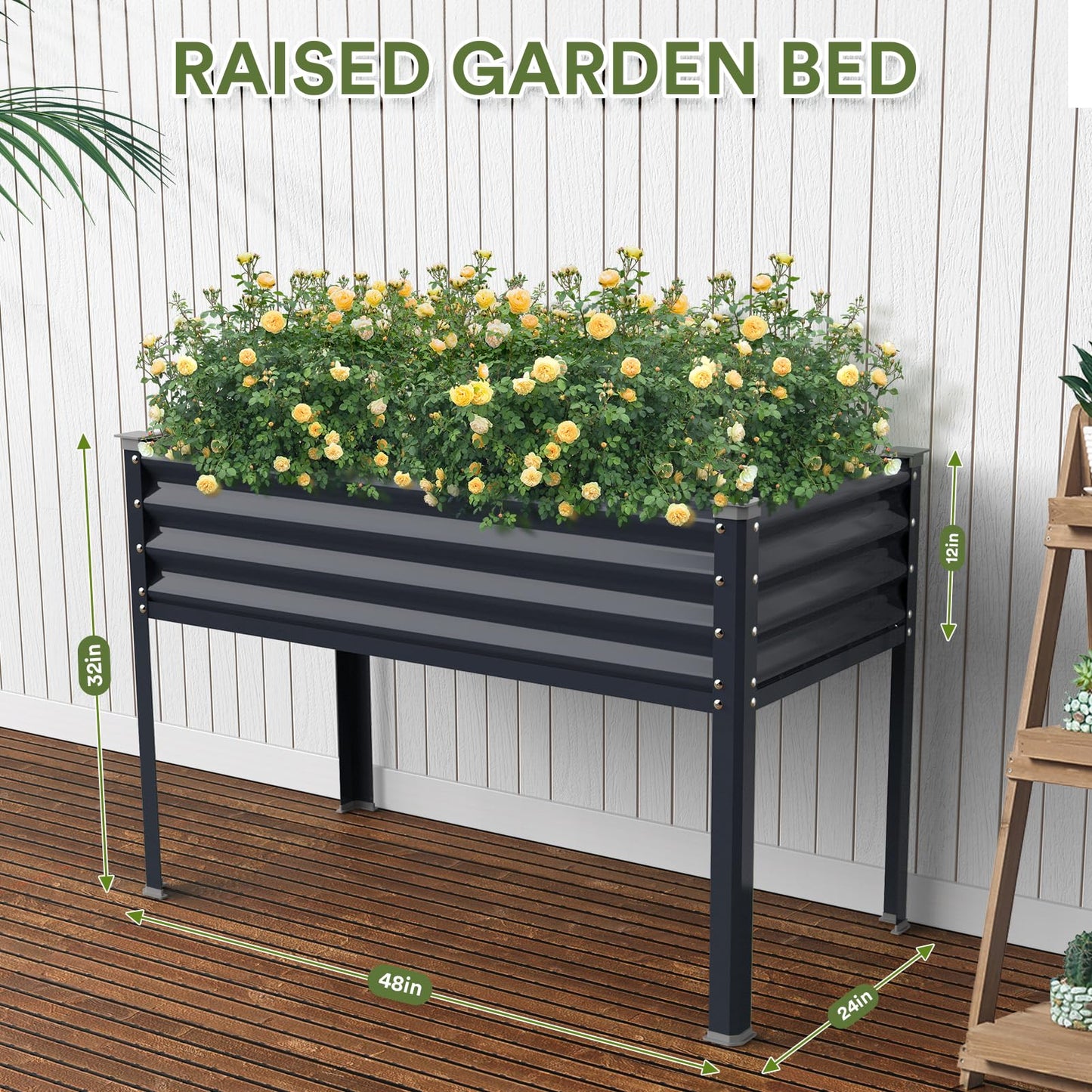 Raised Garden Bed with Legs