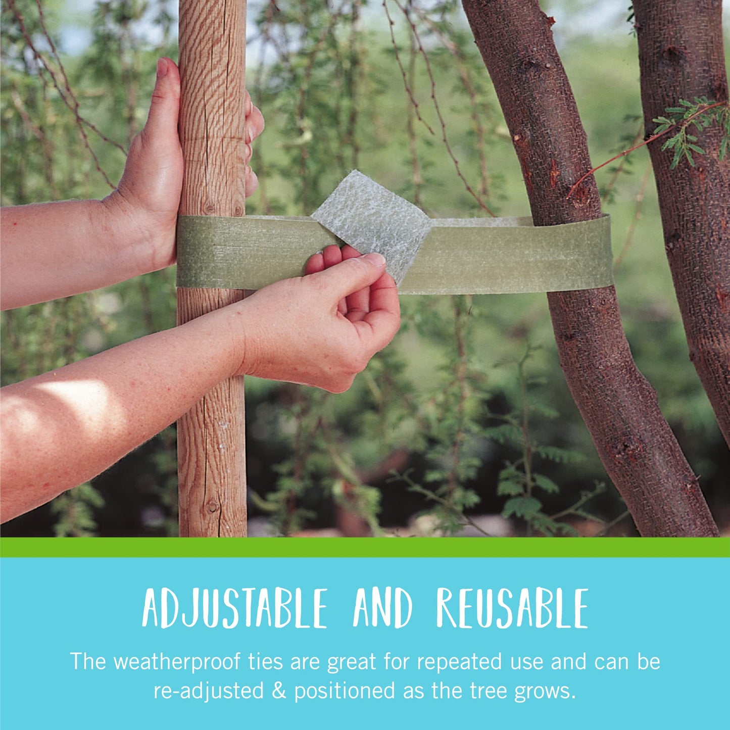 VELCRO Brand ONE-WRAP Garden Ties | Plant Supports for Effective Growing | Strong Grips are Reusable and Adjustable