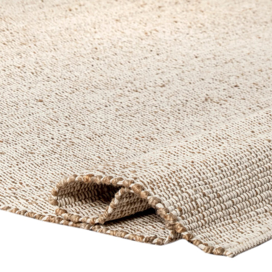 Jute Cotton Hand Woven Natural Area Rug- assorted sizes