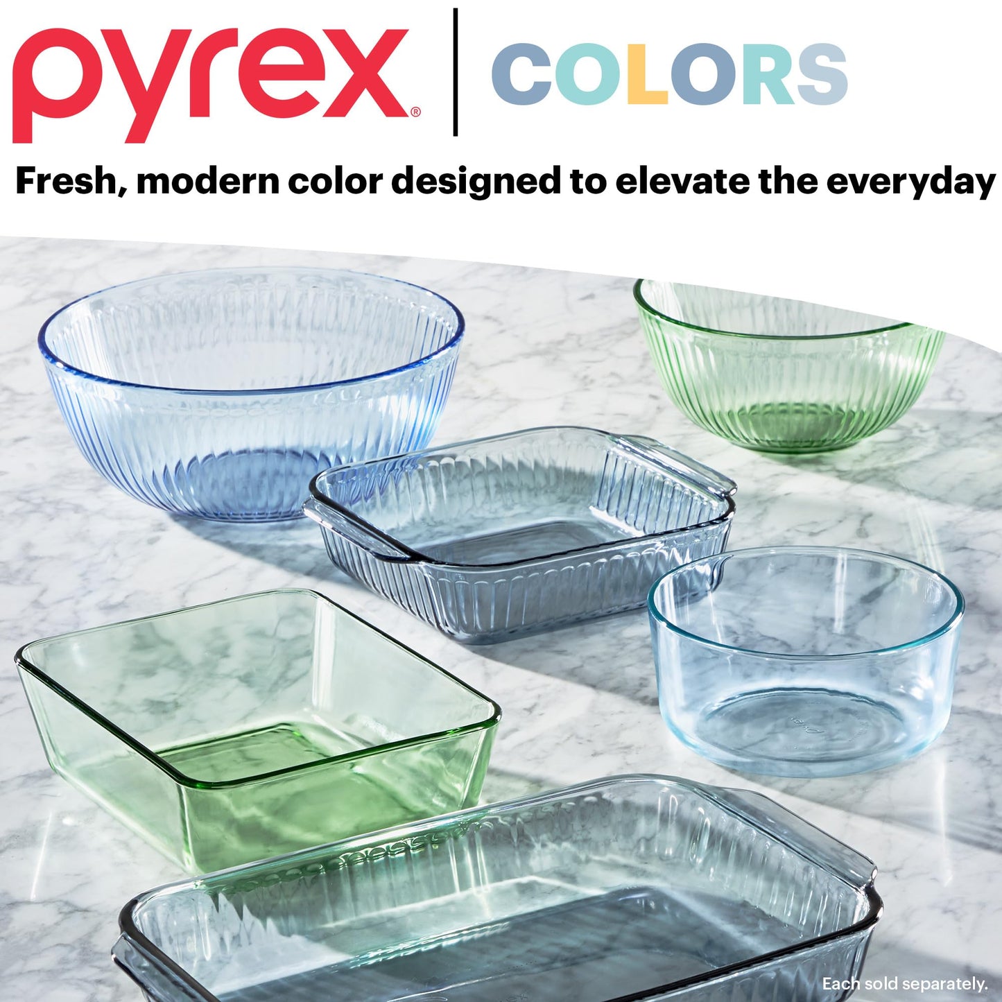 Pyrex Colors Food Storage Set BPA-Free