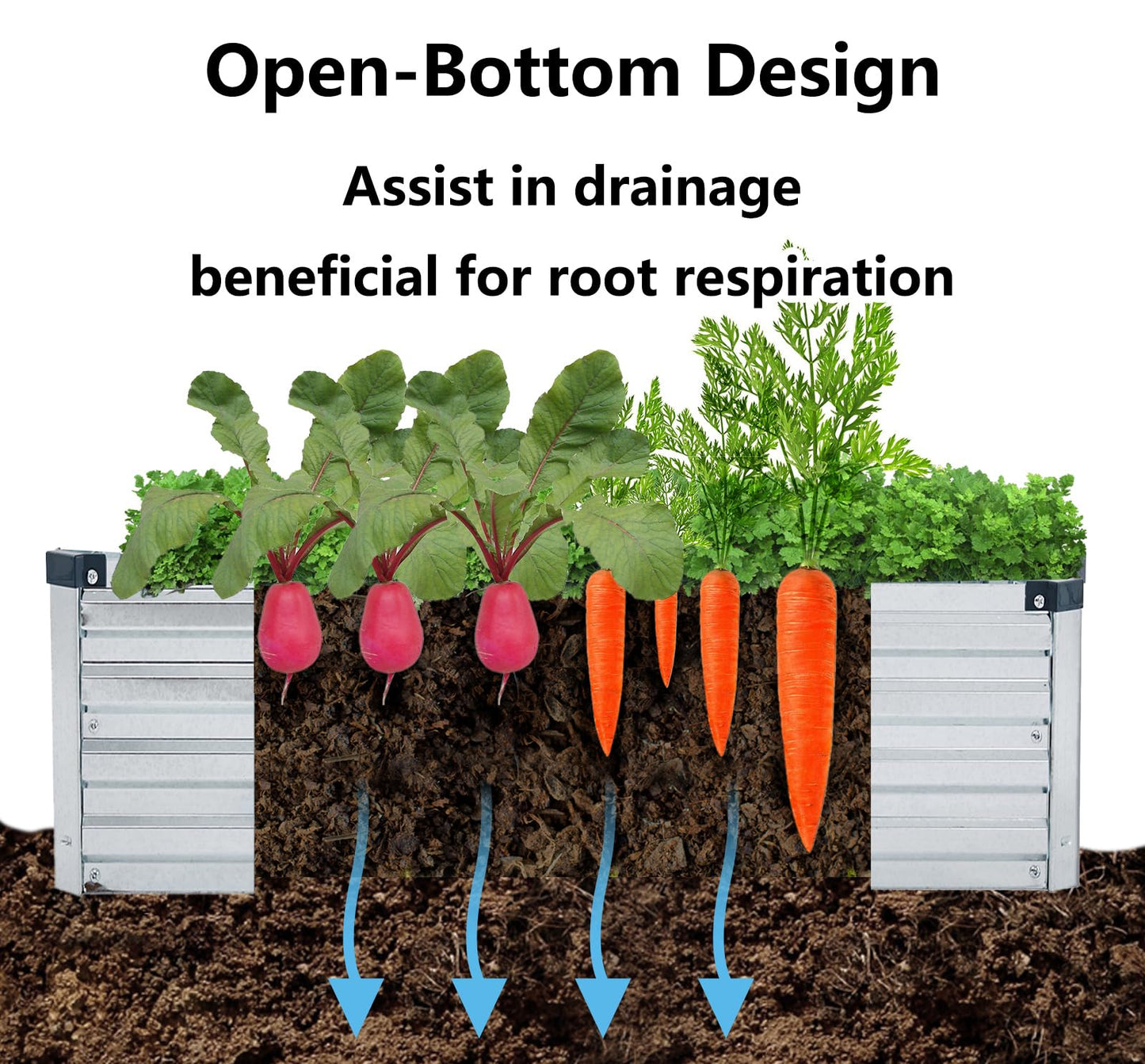 Galvanized Raised Garden Beds Kit