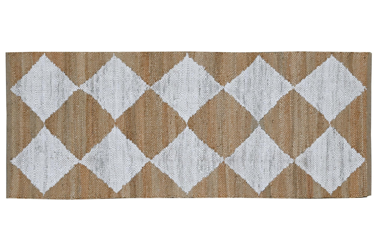 Indoor Hand Woven Fiber Jute Diamond Area Rug