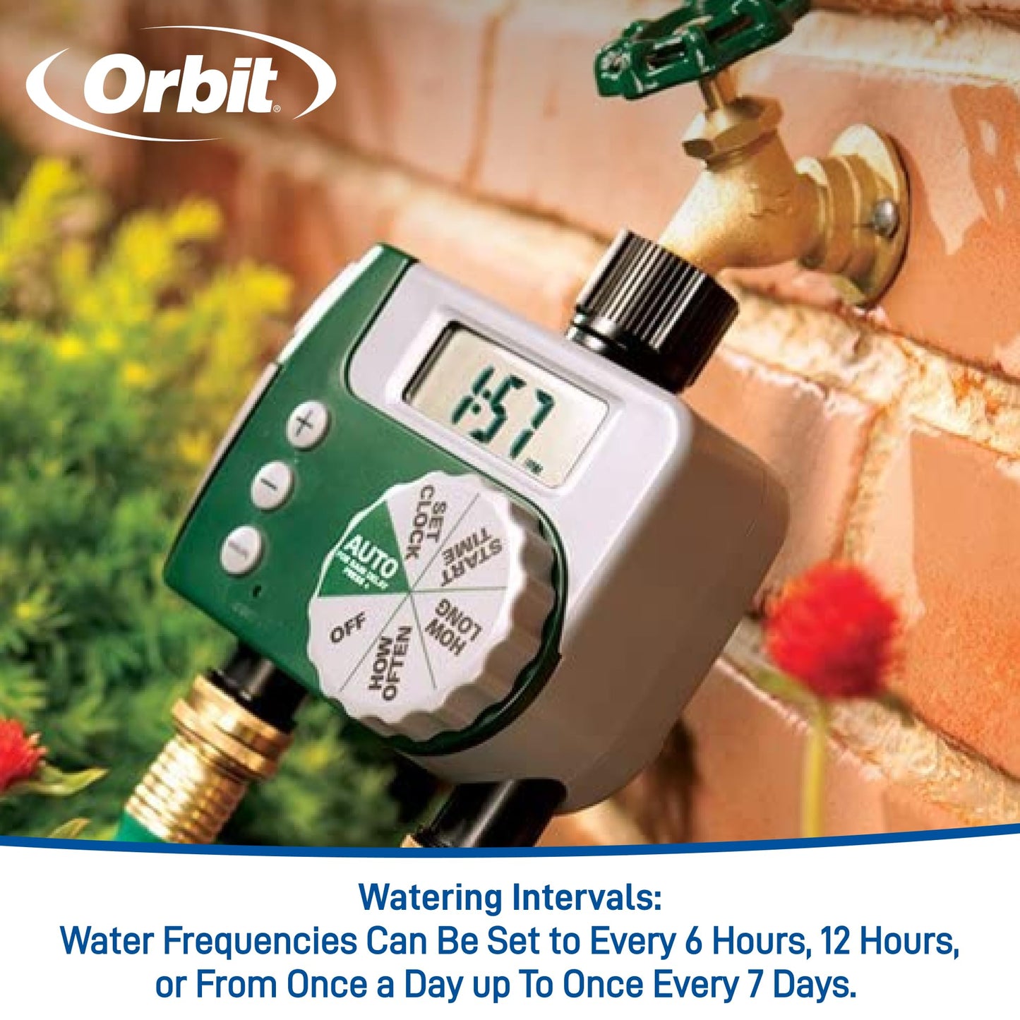 Orbit 58910 Digital 2 Outlet Hose Faucet Timer