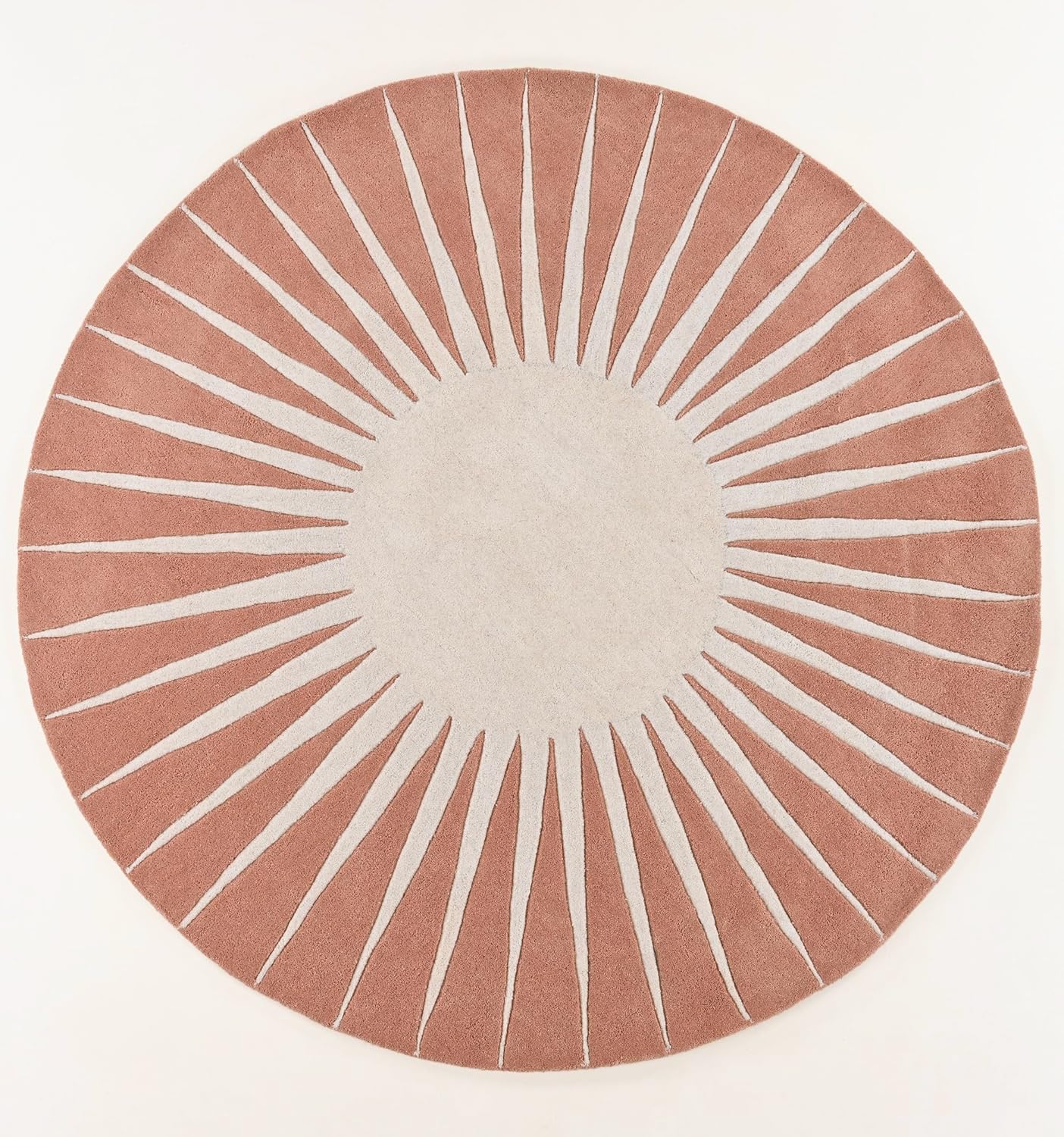 Modern Round Area Rug – Hand-Tufted with 100% NZ Wool