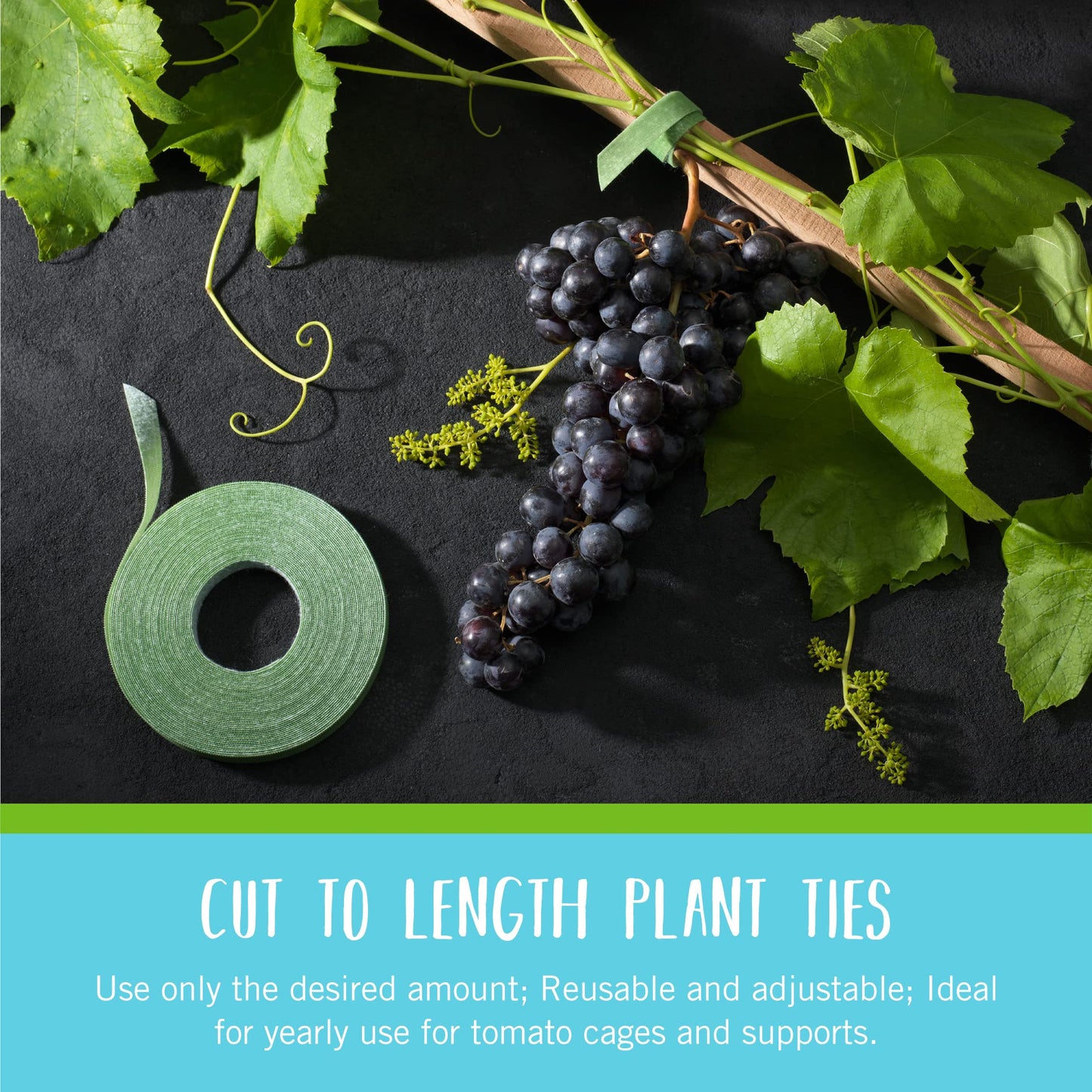 VELCRO Brand ONE-WRAP Garden Ties | Plant Supports for Effective Growing | Strong Grips are Reusable and Adjustable