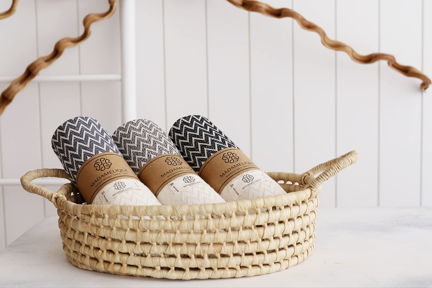 Exclusive Hand Towels Set of 2-18 x 40 Inches - 100% Pure Cotton