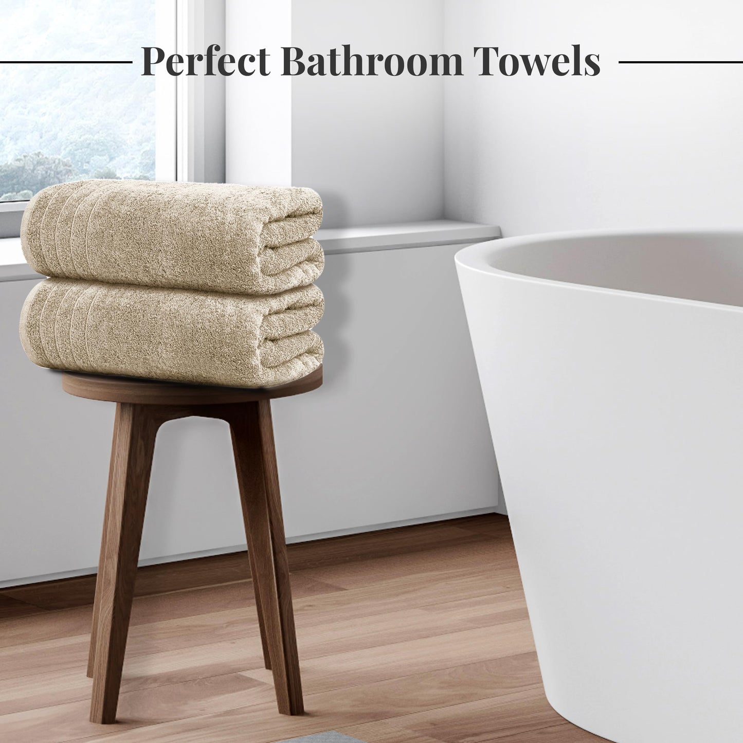 100% Cotton, Lighter Weight Towels Perfect for Bathroom, Assorted Colors & Sizes