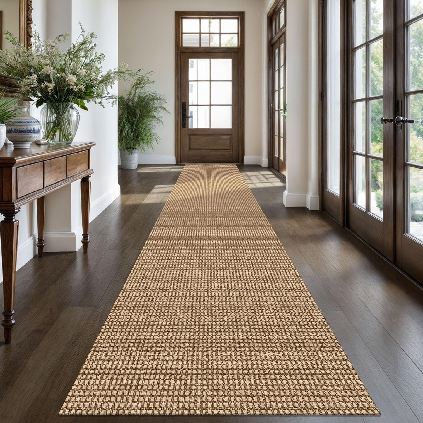 Boho Rugs Non Slip Woven Cotton Floor Carpet