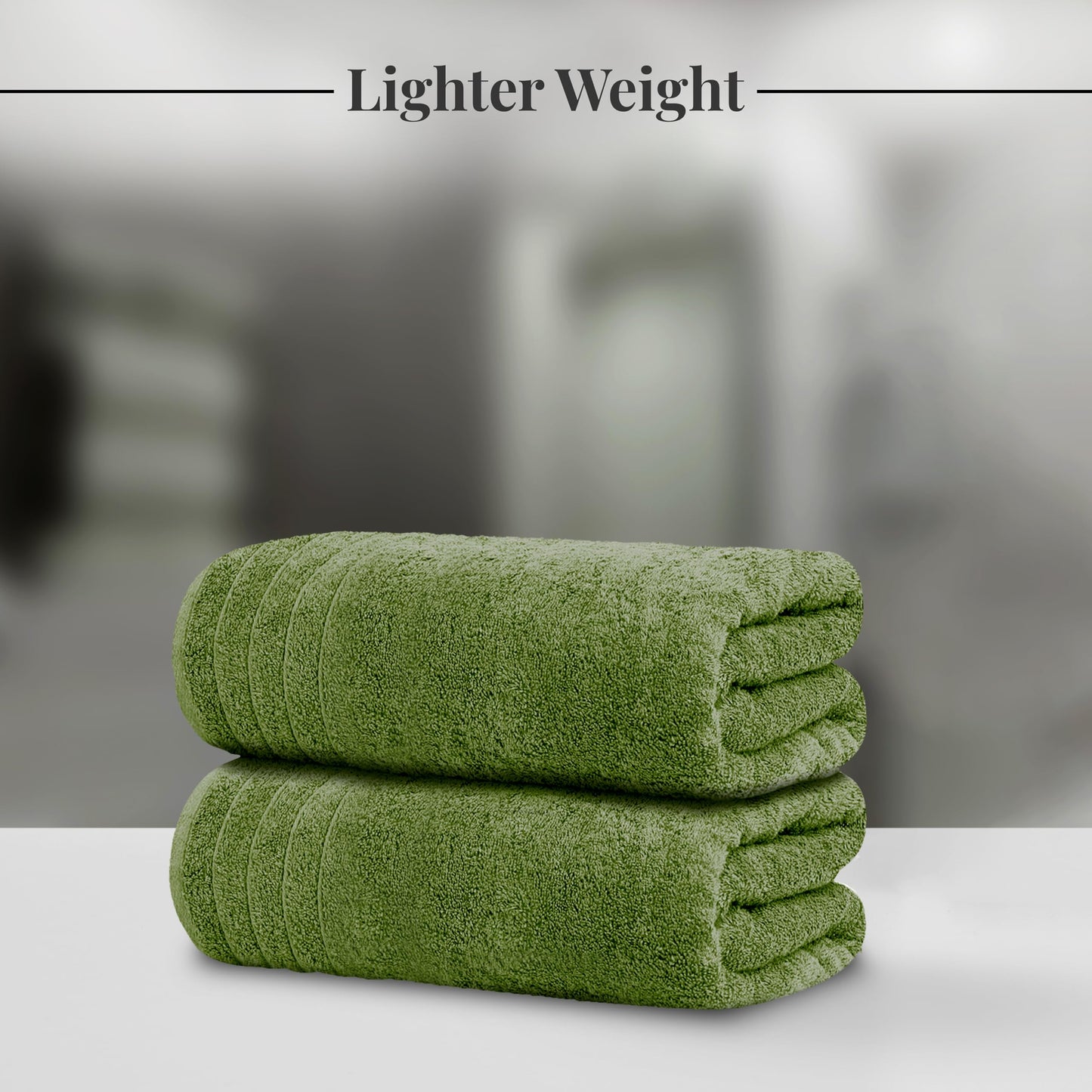 100% Cotton, Lighter Weight Towels Perfect for Bathroom, Assorted Colors & Sizes