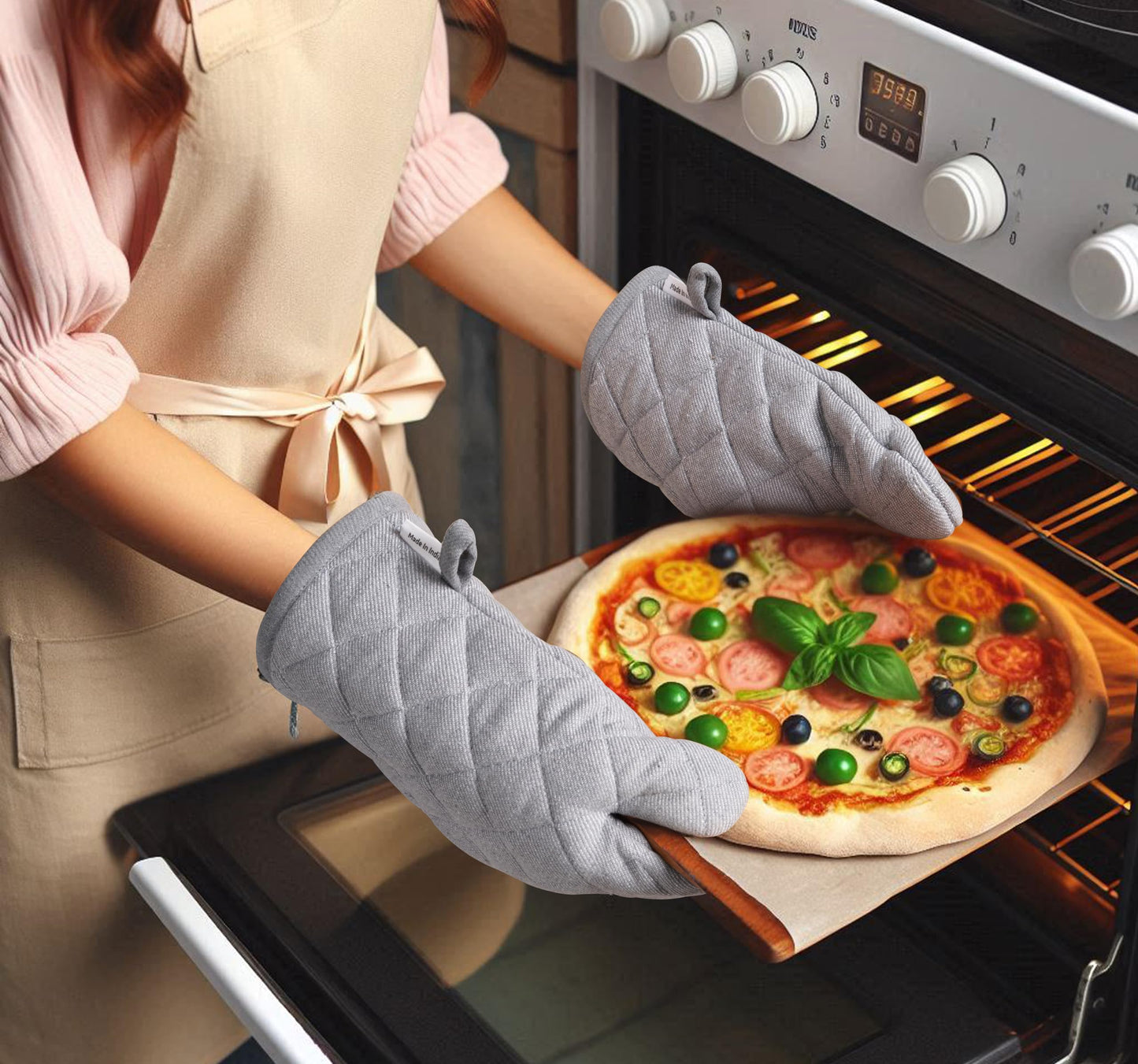 20 Pc Kitchen Towels Set, 350 Degree Heat Resistant, 100% Cotton