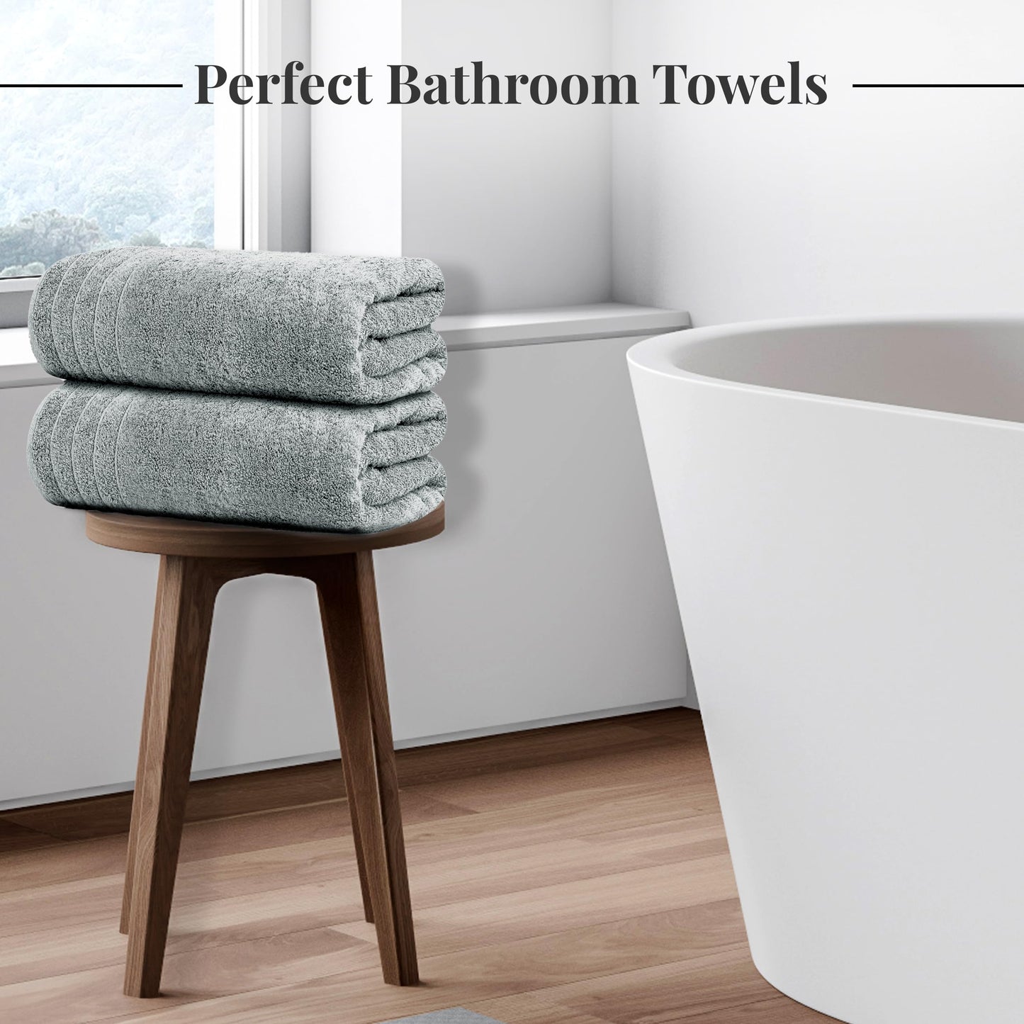 100% Cotton, Lighter Weight Towels Perfect for Bathroom, Assorted Colors & Sizes