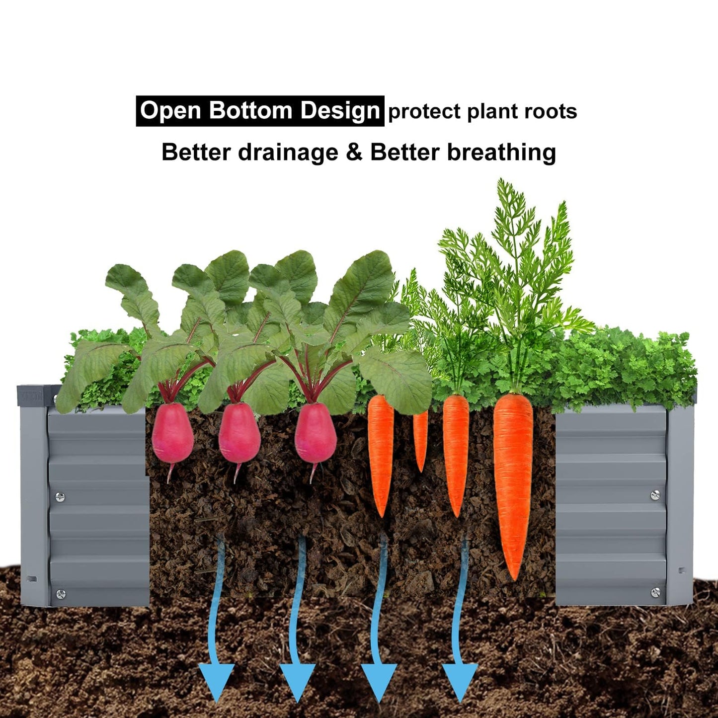 Galvanized Raised Garden Beds Kit