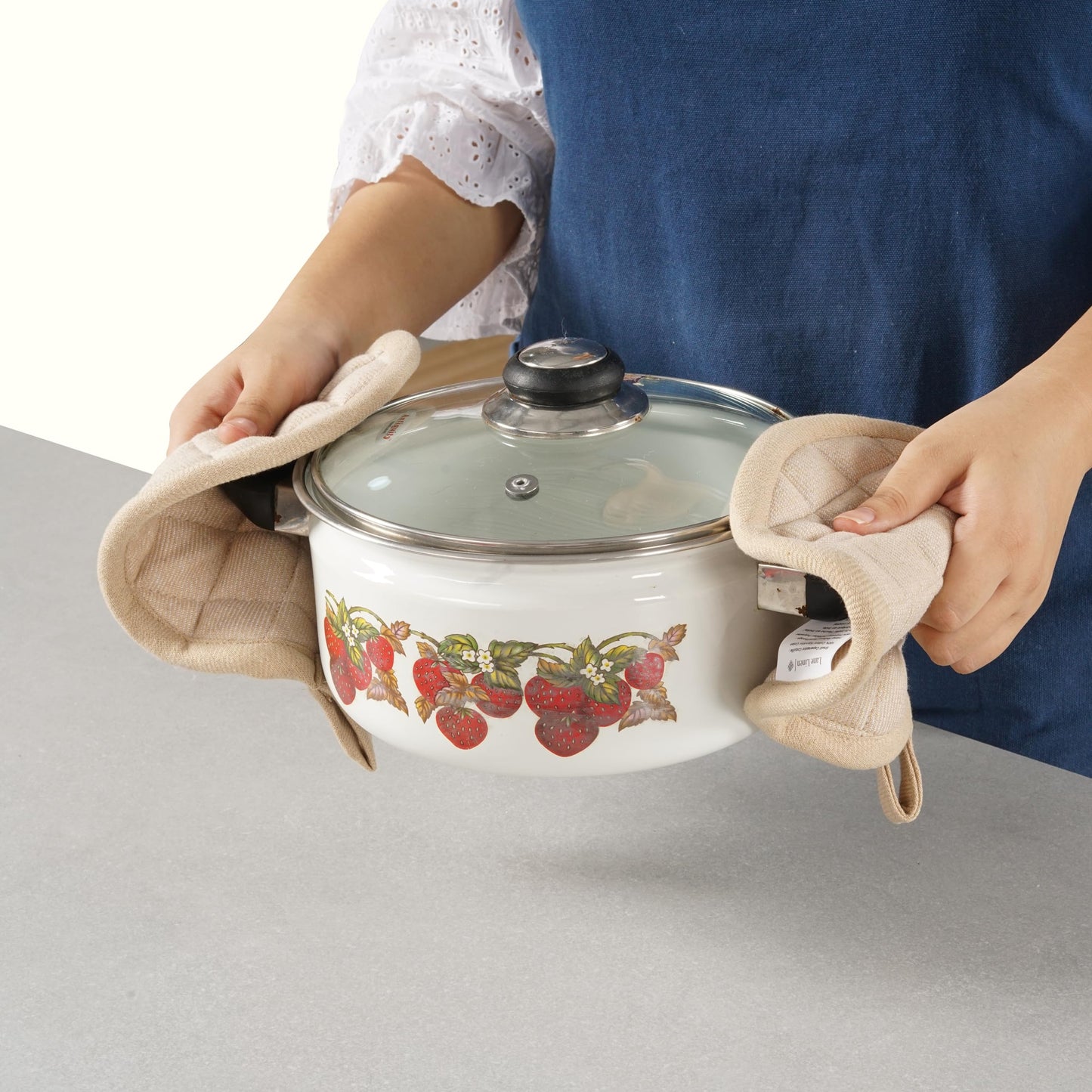 20 Pc Kitchen Towels Set, 350 Degree Heat Resistant, 100% Cotton