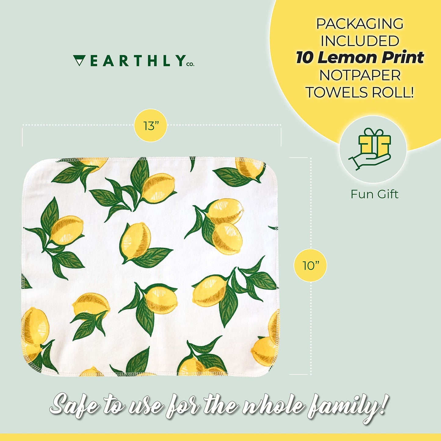 24 Pack - Roll of Washable Cotton Cloth Paper Towels