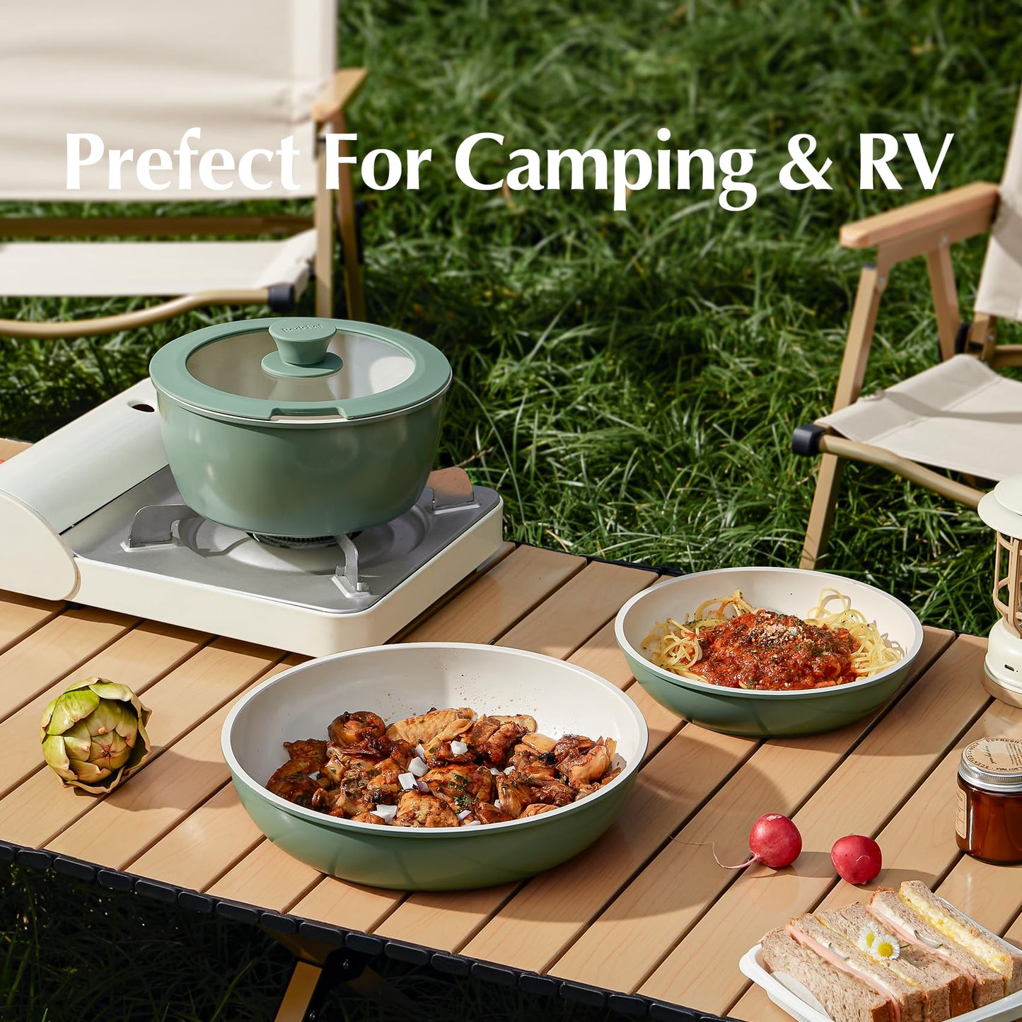 Non stick Ceramic Cookware Set