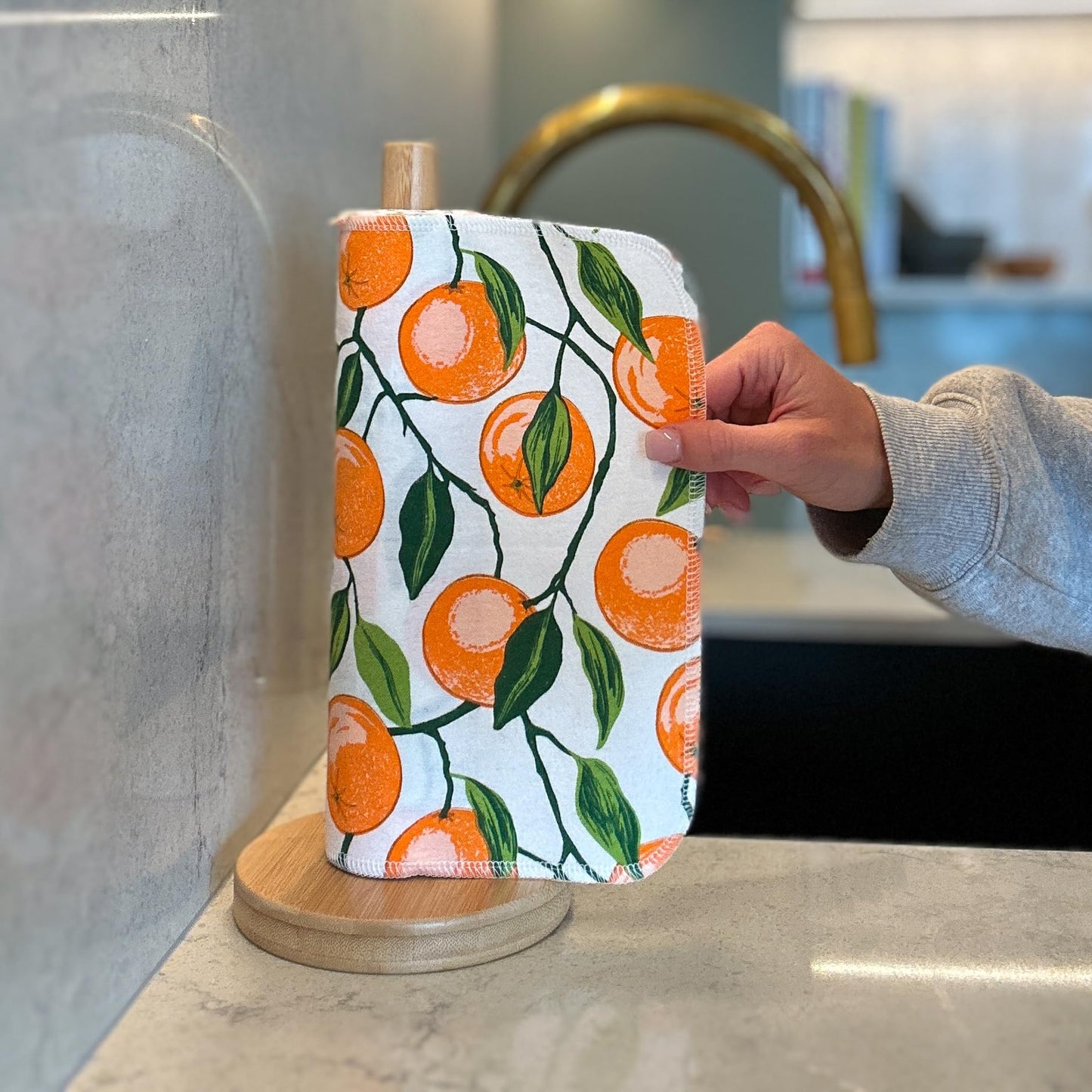 24 Pack - Roll of Washable Cotton Cloth Paper Towels