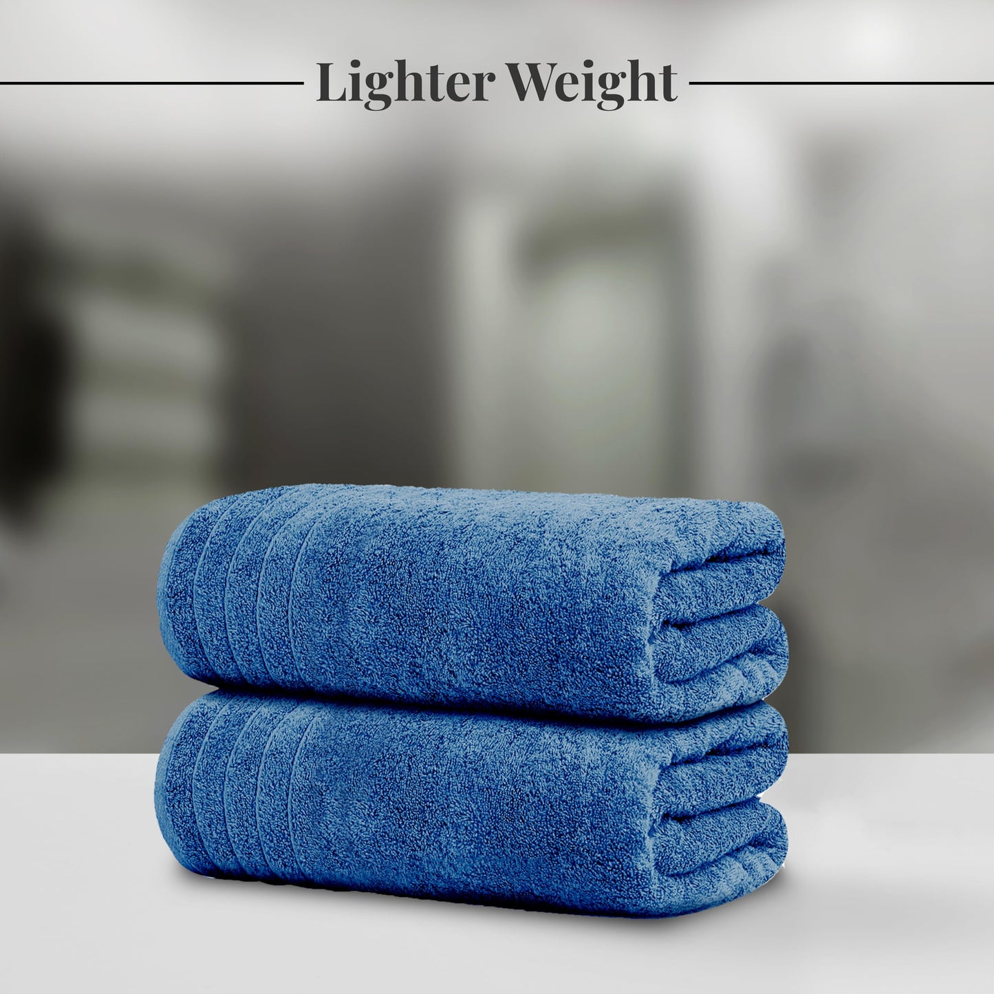100% Cotton, Lighter Weight Towels Perfect for Bathroom, Assorted Colors & Sizes