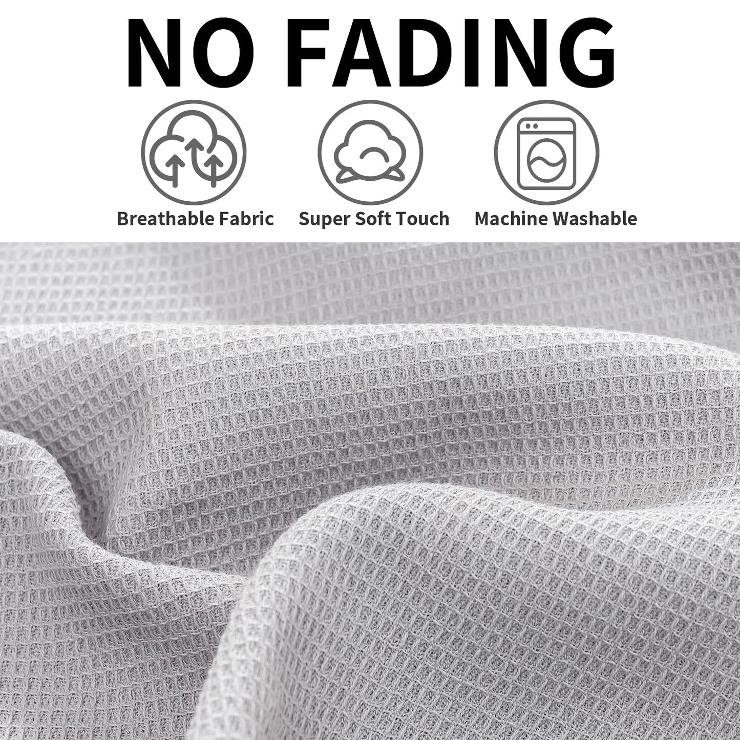 Dish Towels Set, 100% Cotton 6 Pack, Super Absorbent for Drying and Cleaning