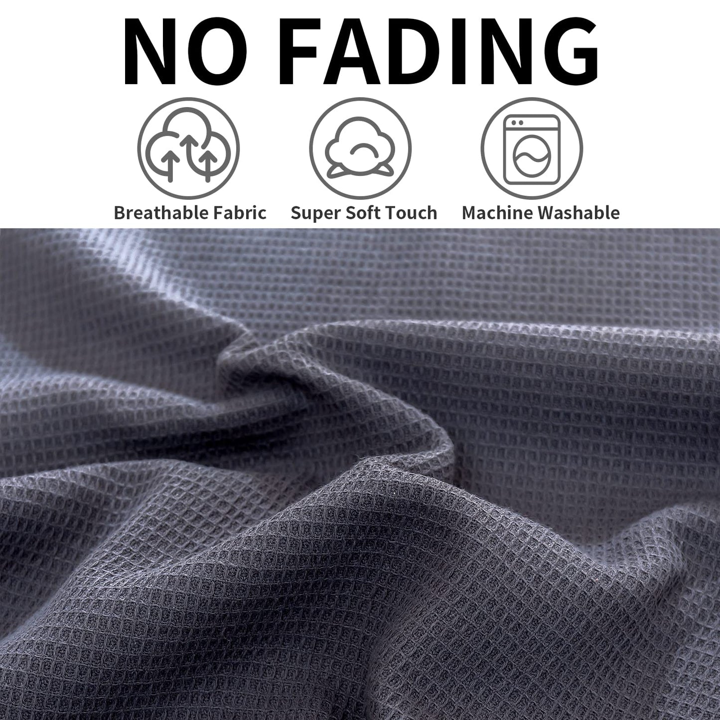 Dish Towels Set, 100% Cotton 6 Pack, Super Absorbent for Drying and Cleaning