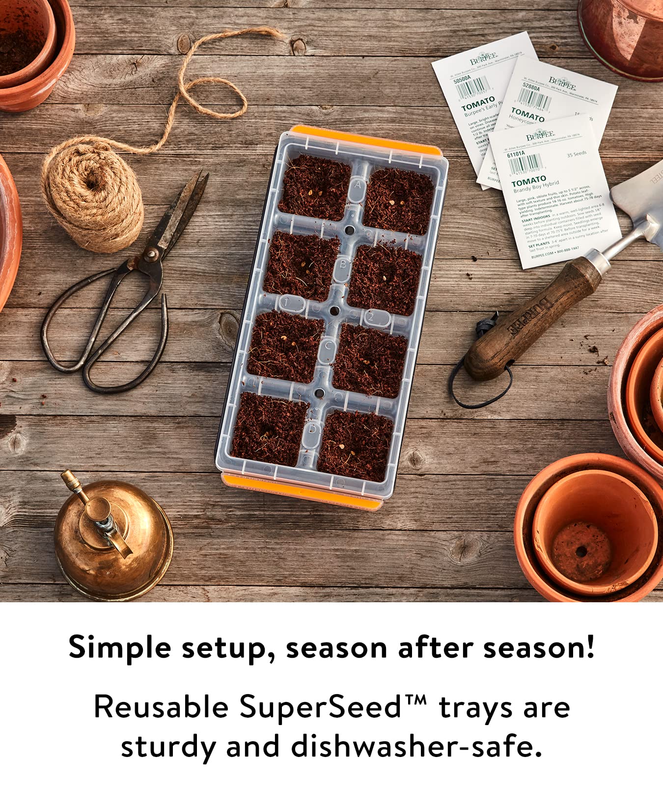 Seed Starting Tray for Starting Vegetable, Flower & Herb Seeds for Germination Success