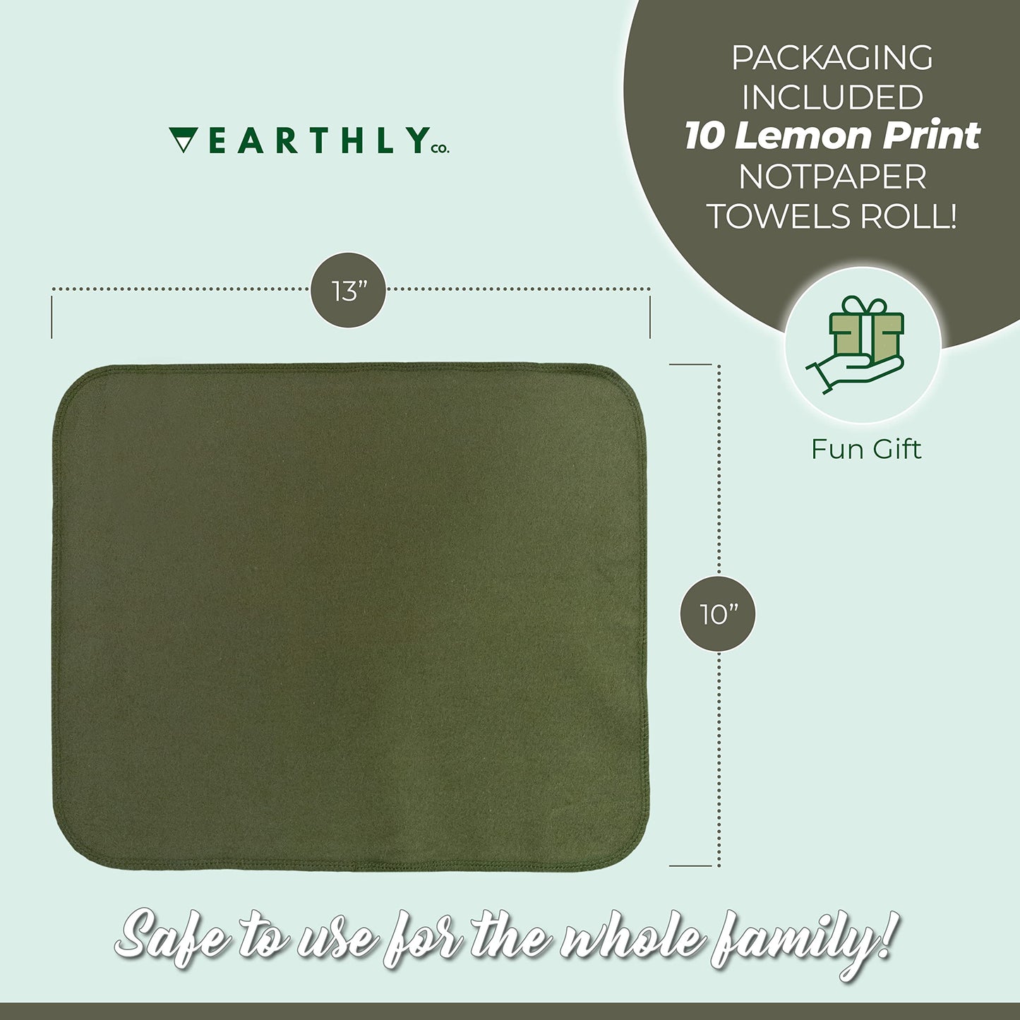 24 Pack - Roll of Washable Cotton Cloth Paper Towels