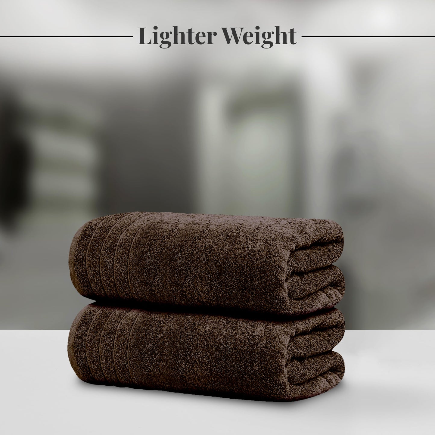100% Cotton, Lighter Weight Towels Perfect for Bathroom, Assorted Colors & Sizes