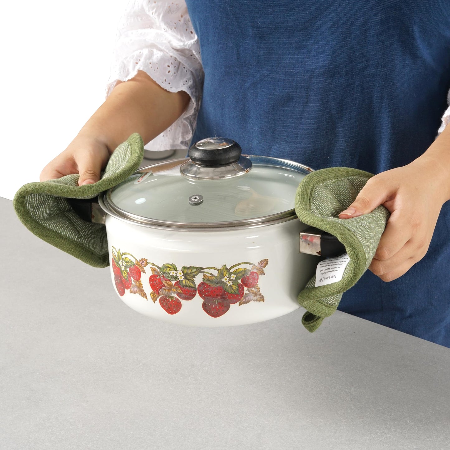 20 Pc Kitchen Towels Set, 350 Degree Heat Resistant, 100% Cotton