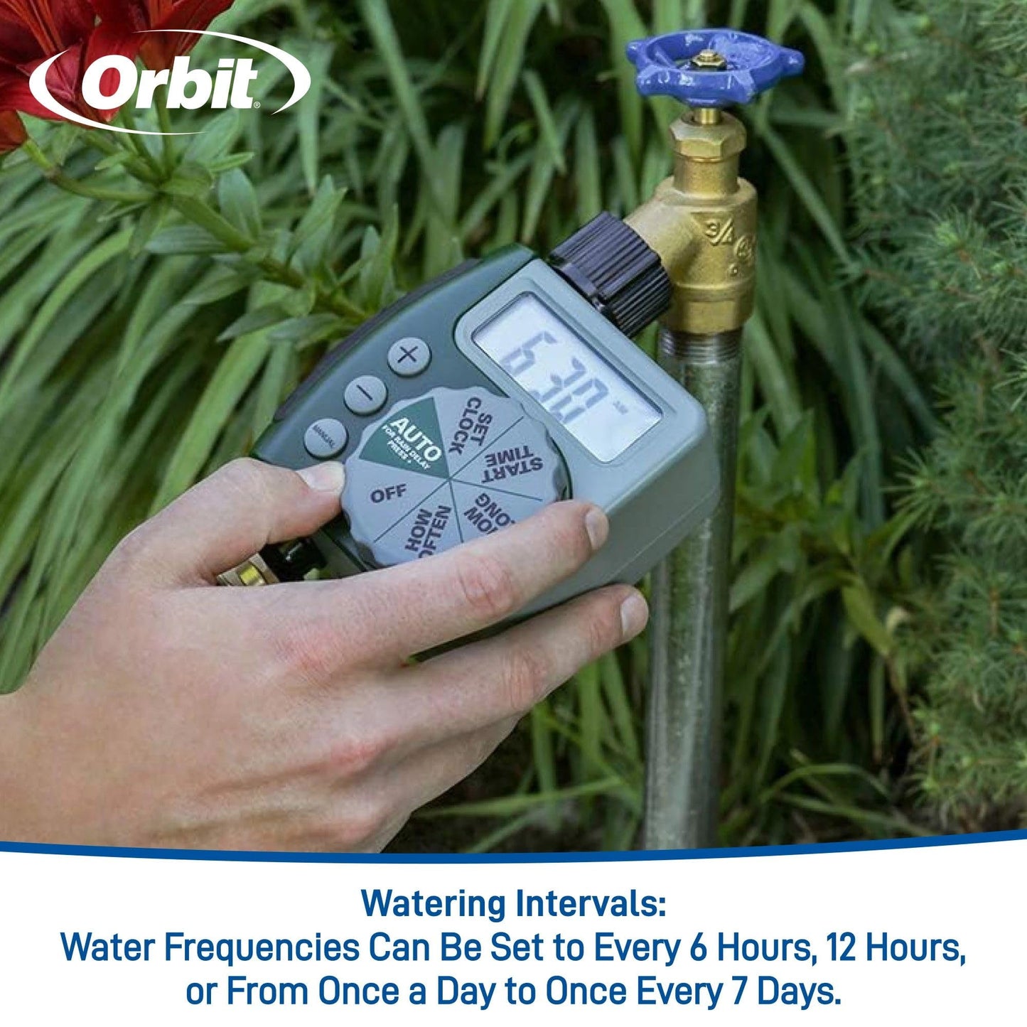 Orbit 58910 Digital 2 Outlet Hose Faucet Timer