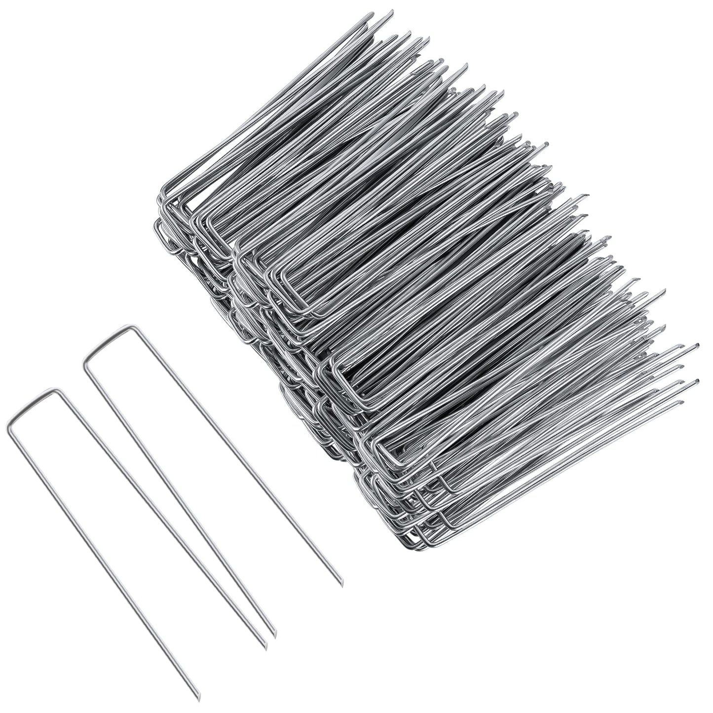 Galvanized Landscape Staples 11 Gauge Anti-Rust Garden Stakes