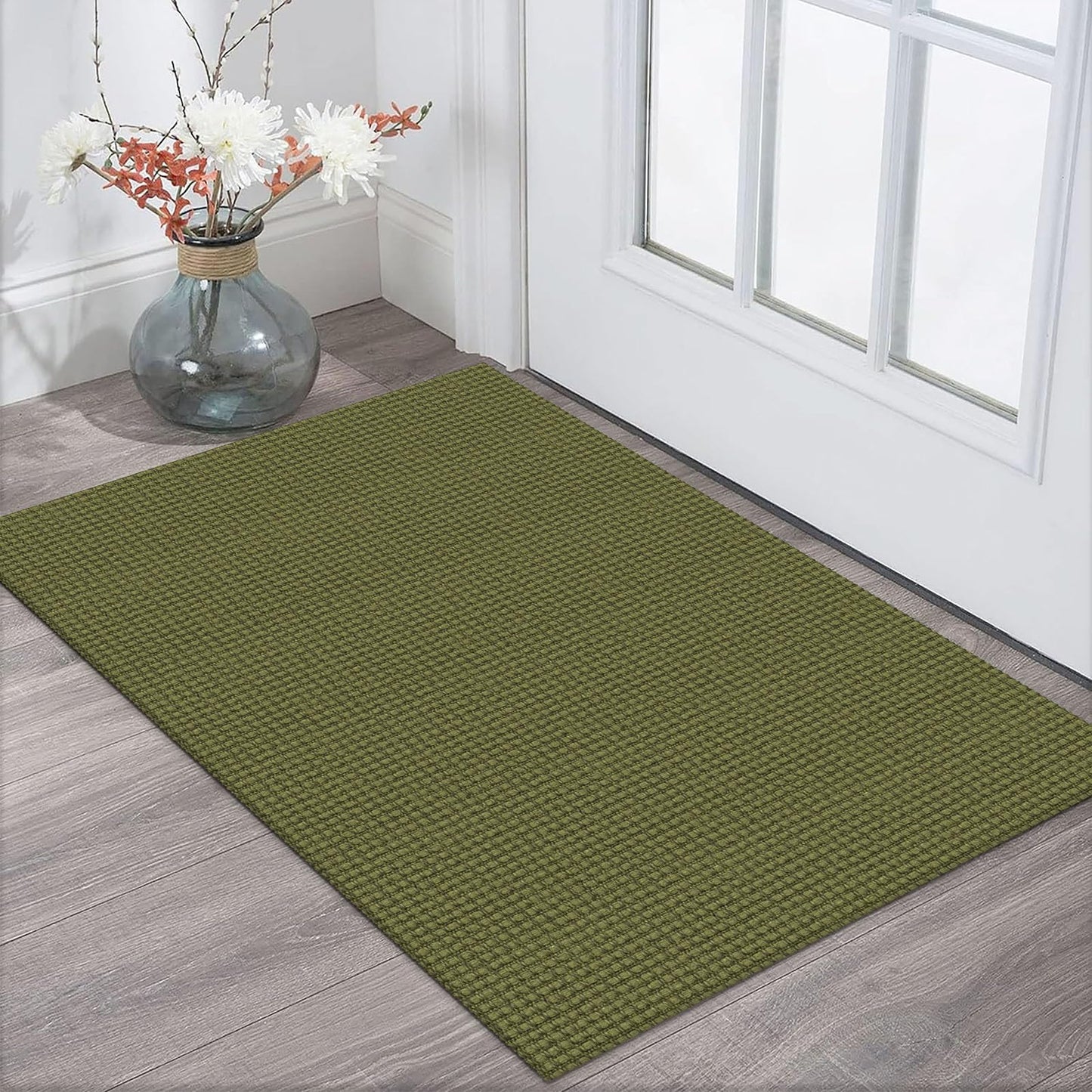 Boho Rugs Non Slip Woven Cotton Floor Carpet