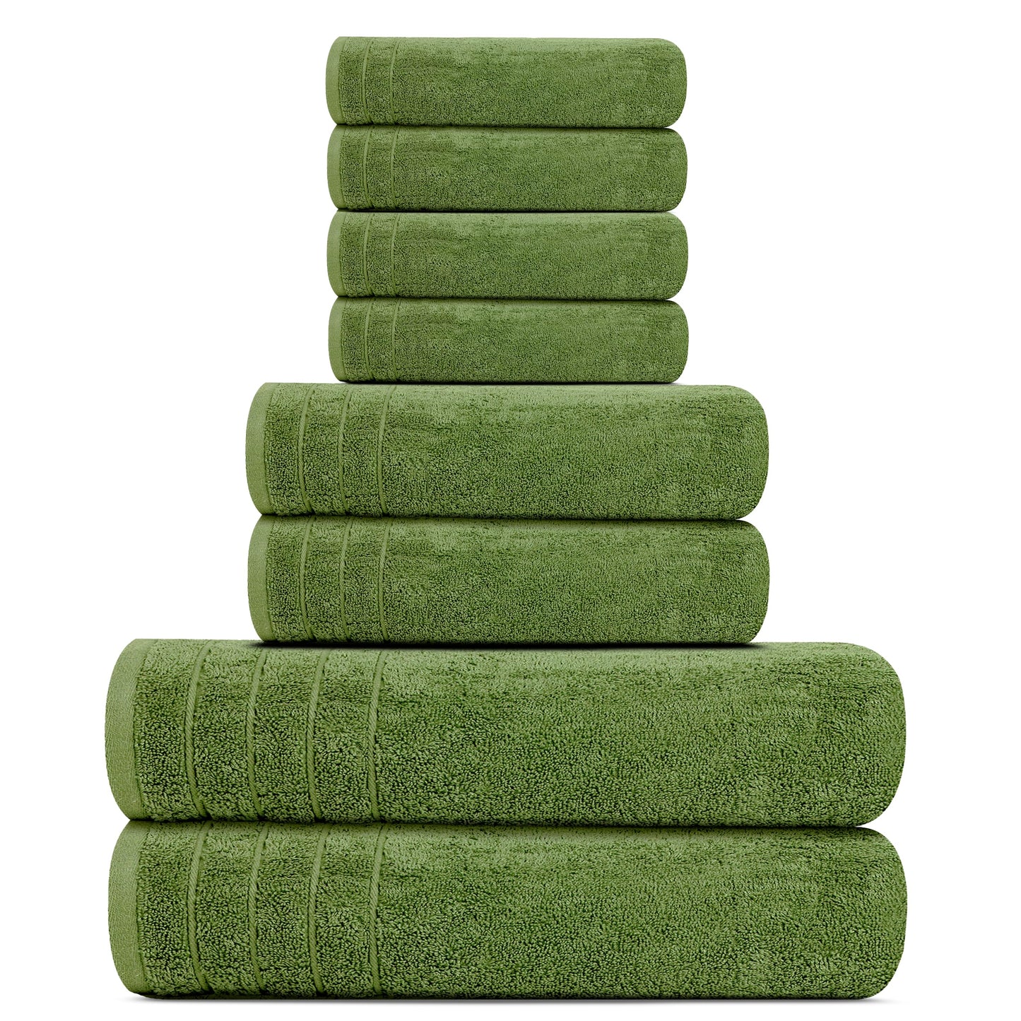 100% Cotton, Lighter Weight Towels Perfect for Bathroom, Assorted Colors & Sizes