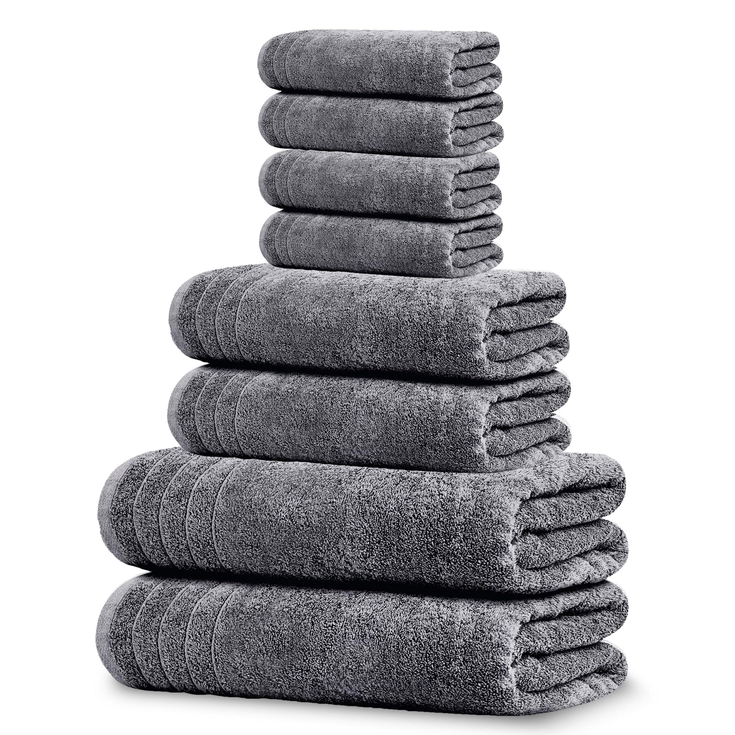 100% Cotton, Lighter Weight Towels Perfect for Bathroom, Assorted Colors & Sizes