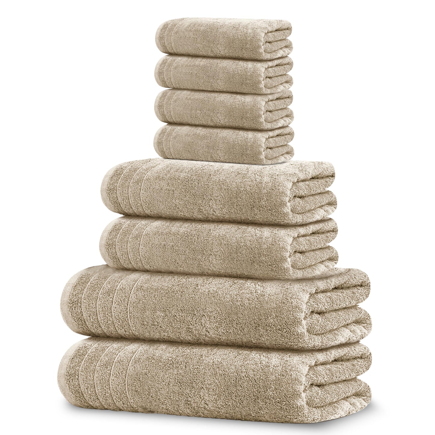100% Cotton, Lighter Weight Towels Perfect for Bathroom, Assorted Colors & Sizes