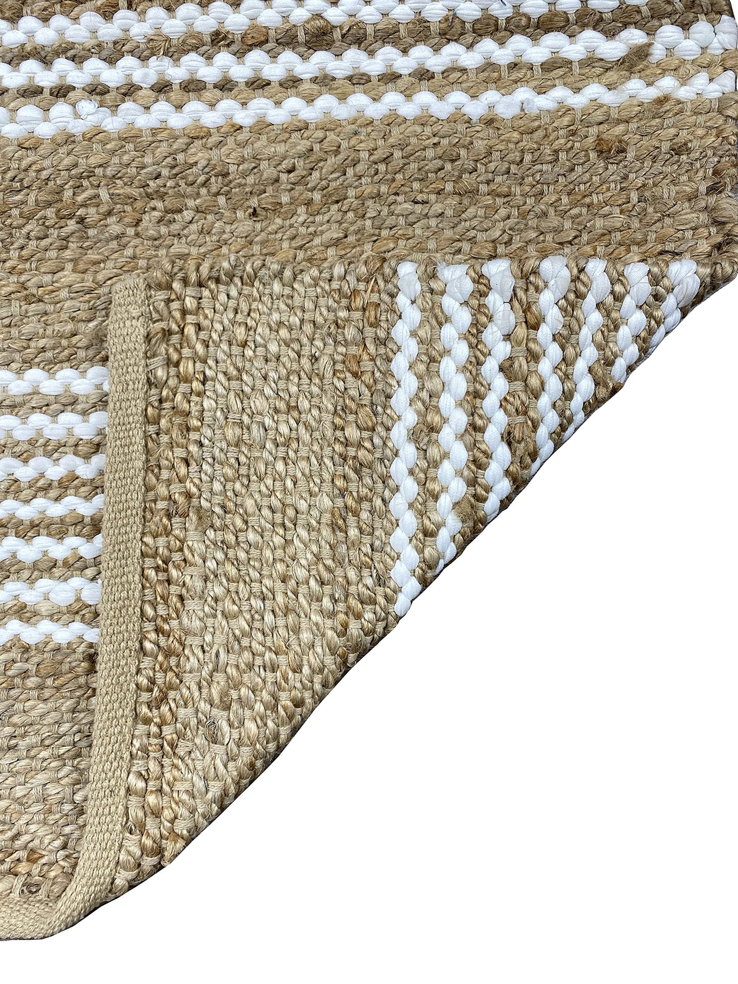 Striped 100% Natural Jute Premium Home Decor