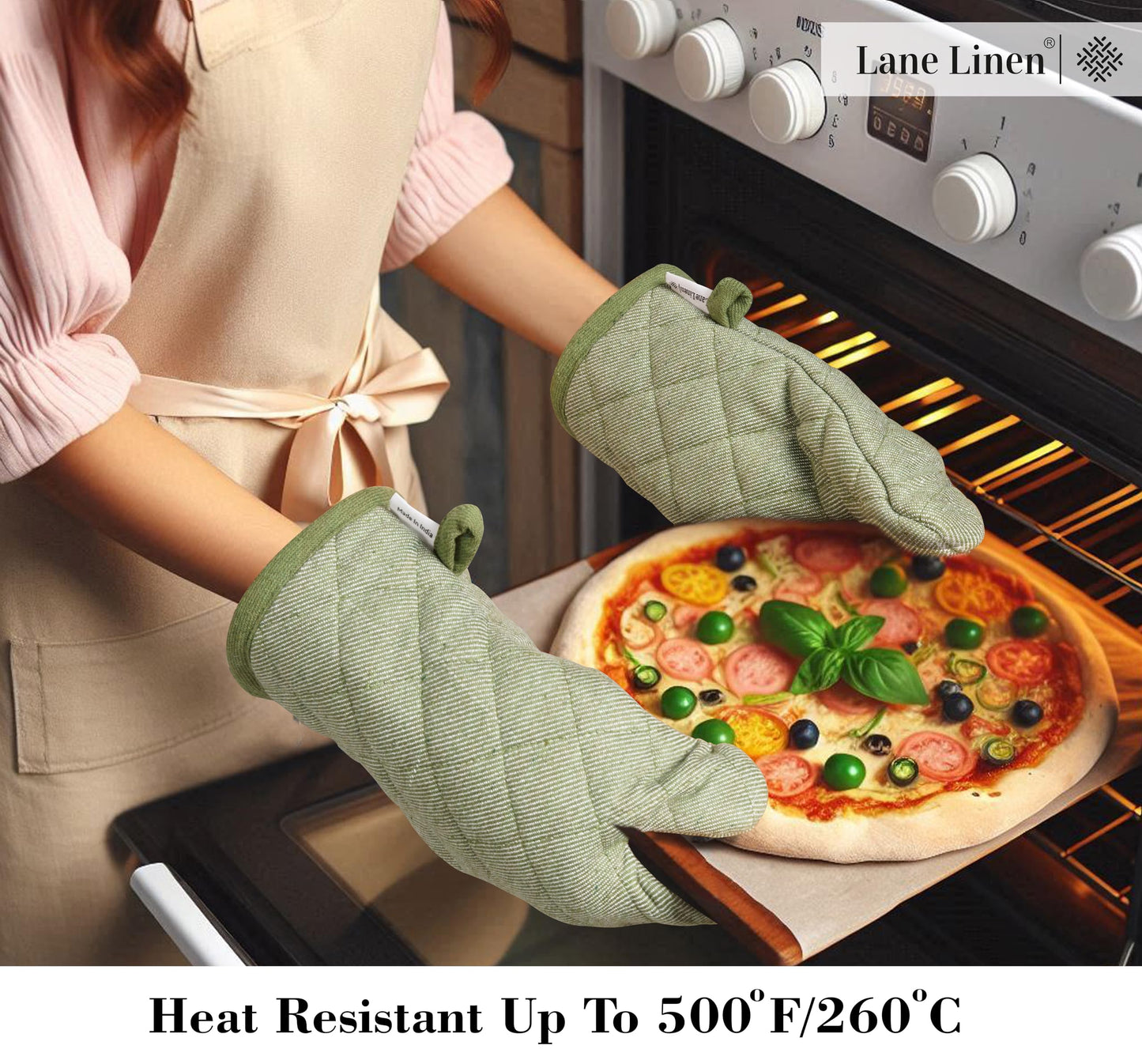 20 Pc Kitchen Towels Set, 350 Degree Heat Resistant, 100% Cotton