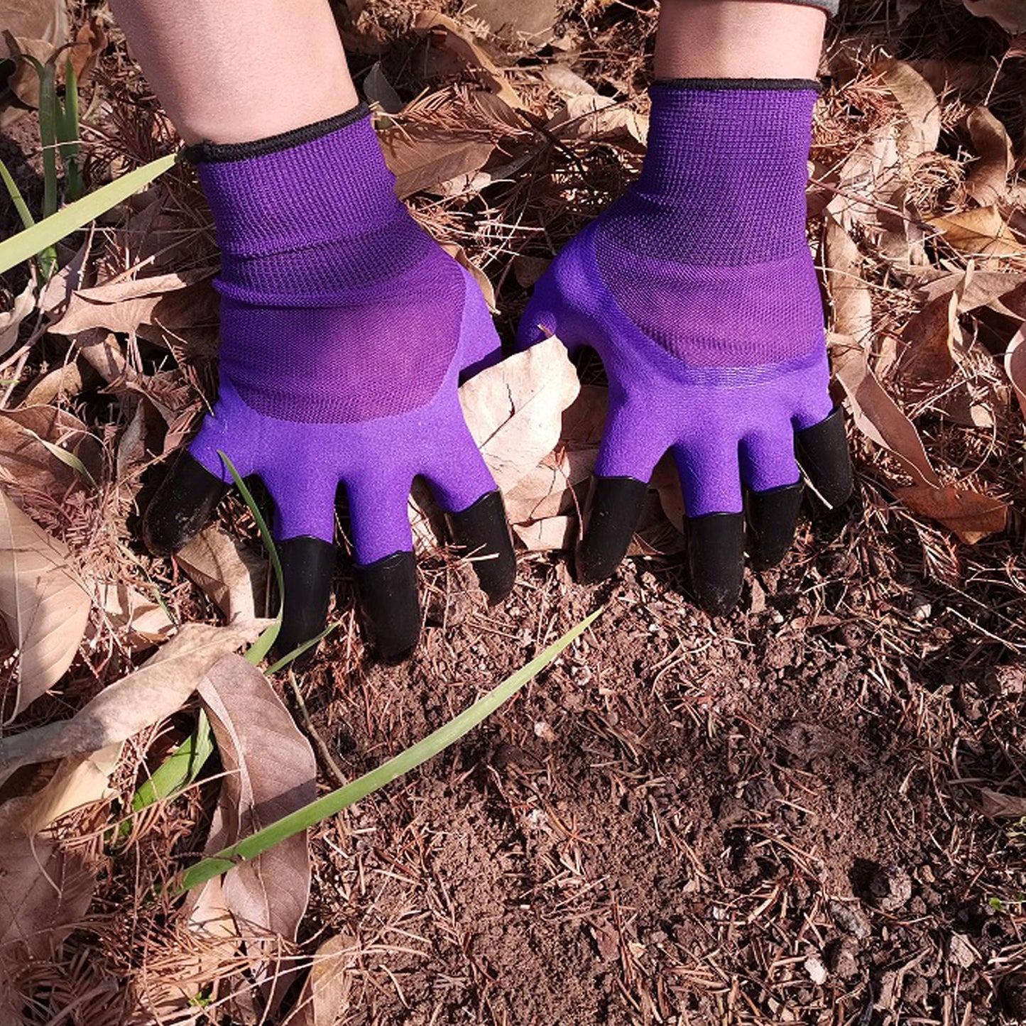 Garden Gloves with Claws for Digging,Planting, Weeding, Seeding-Waterproof