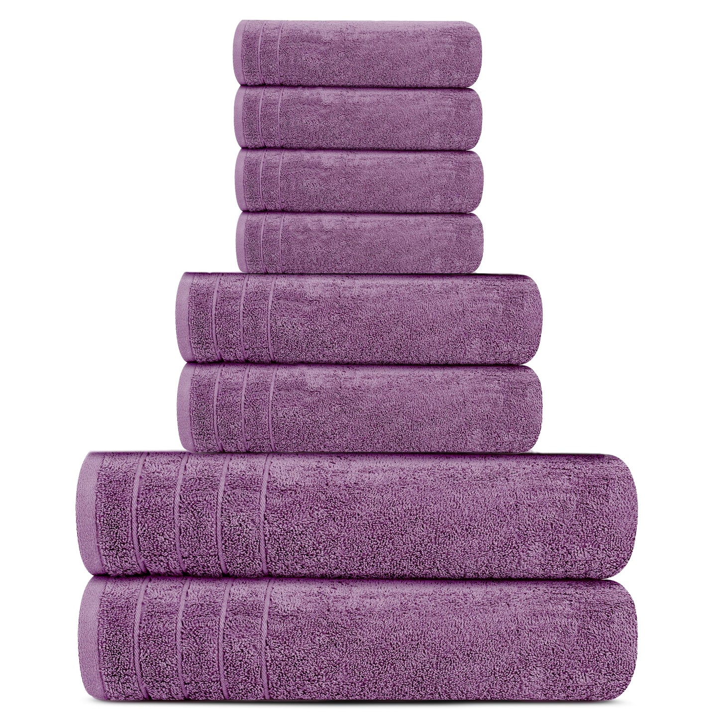 100% Cotton, Lighter Weight Towels Perfect for Bathroom, Assorted Colors & Sizes