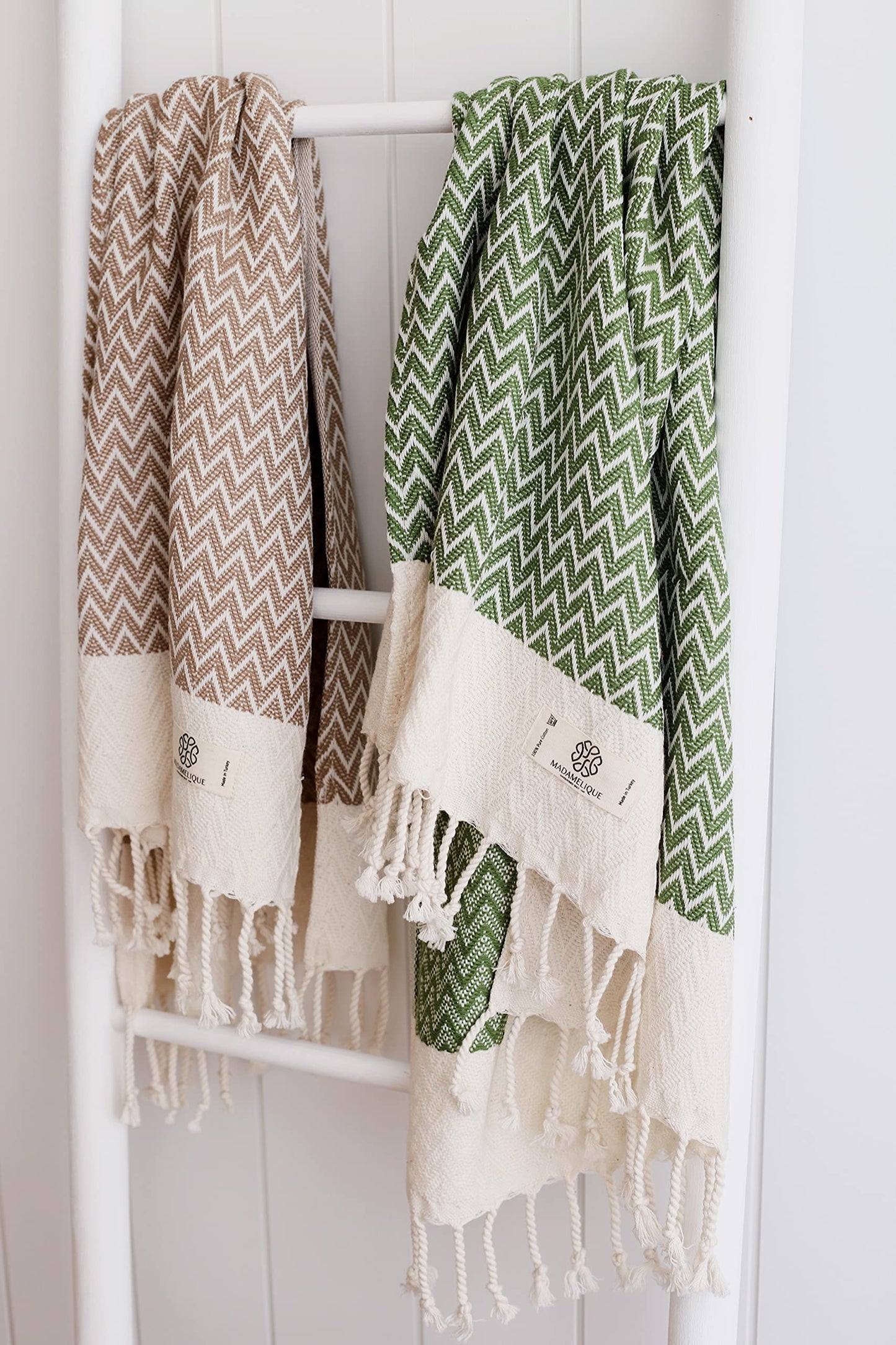 Exclusive Hand Towels Set of 2-18 x 40 Inches - 100% Pure Cotton