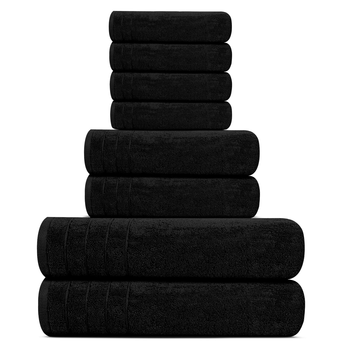 100% Cotton, Lighter Weight Towels Perfect for Bathroom, Assorted Colors & Sizes