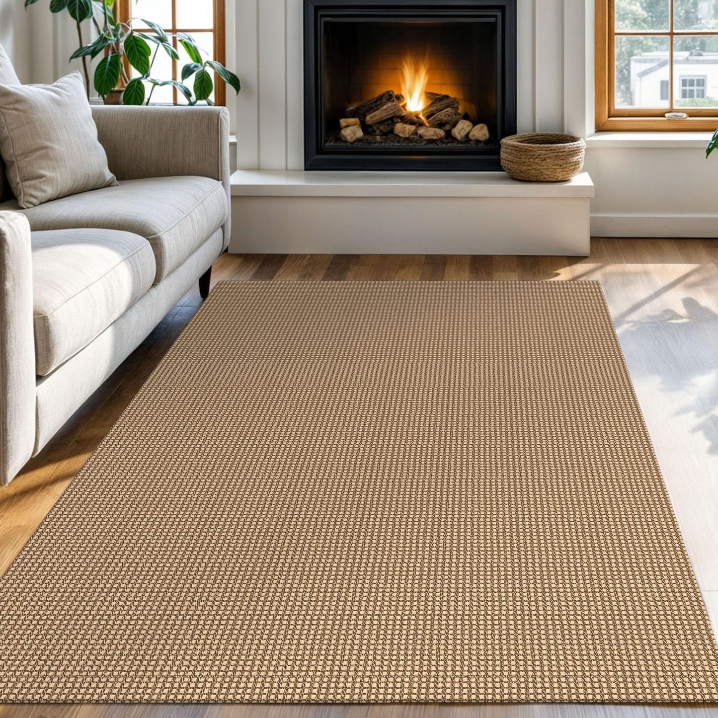 Boho Rugs Non Slip Woven Cotton Floor Carpet