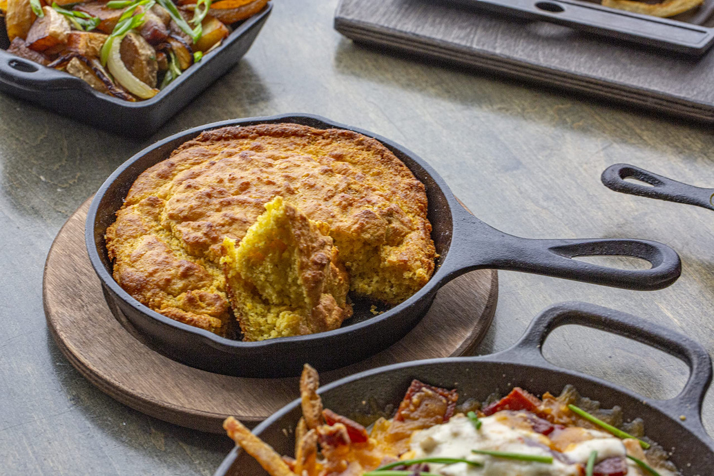 Lodge Pre-Seasoned Cast Iron Skillet Set - Set Includes 8 Inch Skillet, 10.25 Inch Skillet, and 12 inch Skillet - 3 Piece