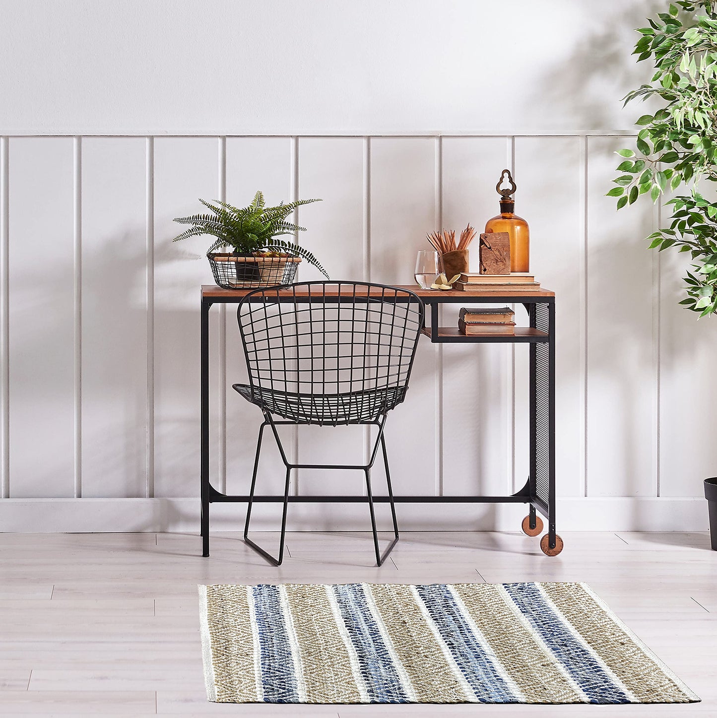 Striped 100% Natural Jute Premium Home Decor