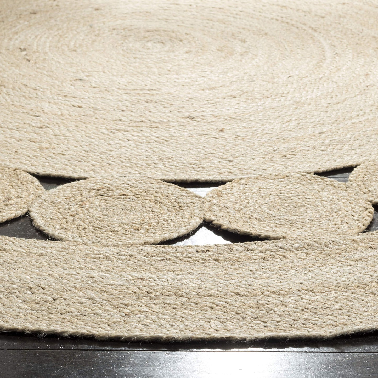 Natural Fiber Collection Handmade Boho Charm Farmhouse Jute Area Rug