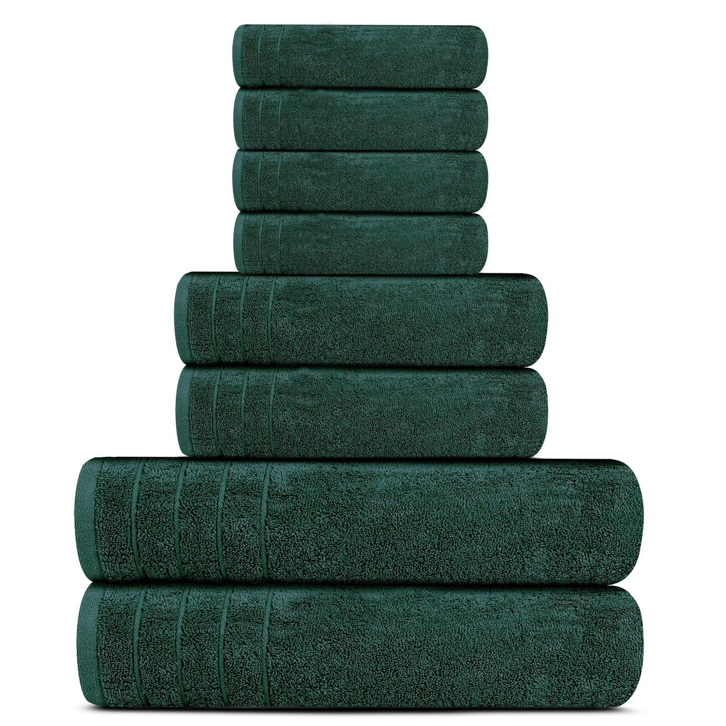 100% Cotton, Lighter Weight Towels Perfect for Bathroom, Assorted Colors & Sizes