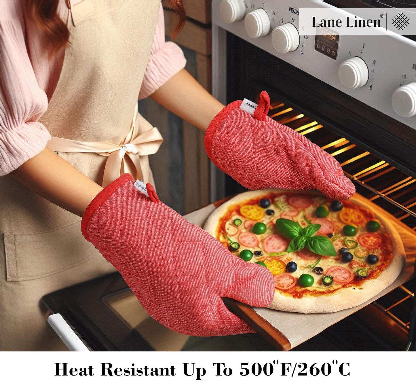 20 Pc Kitchen Towels Set, 350 Degree Heat Resistant, 100% Cotton