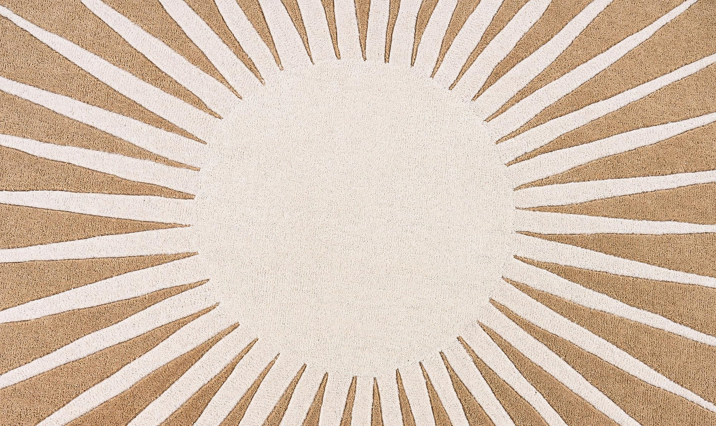 Modern Round Area Rug – Hand-Tufted with 100% NZ Wool